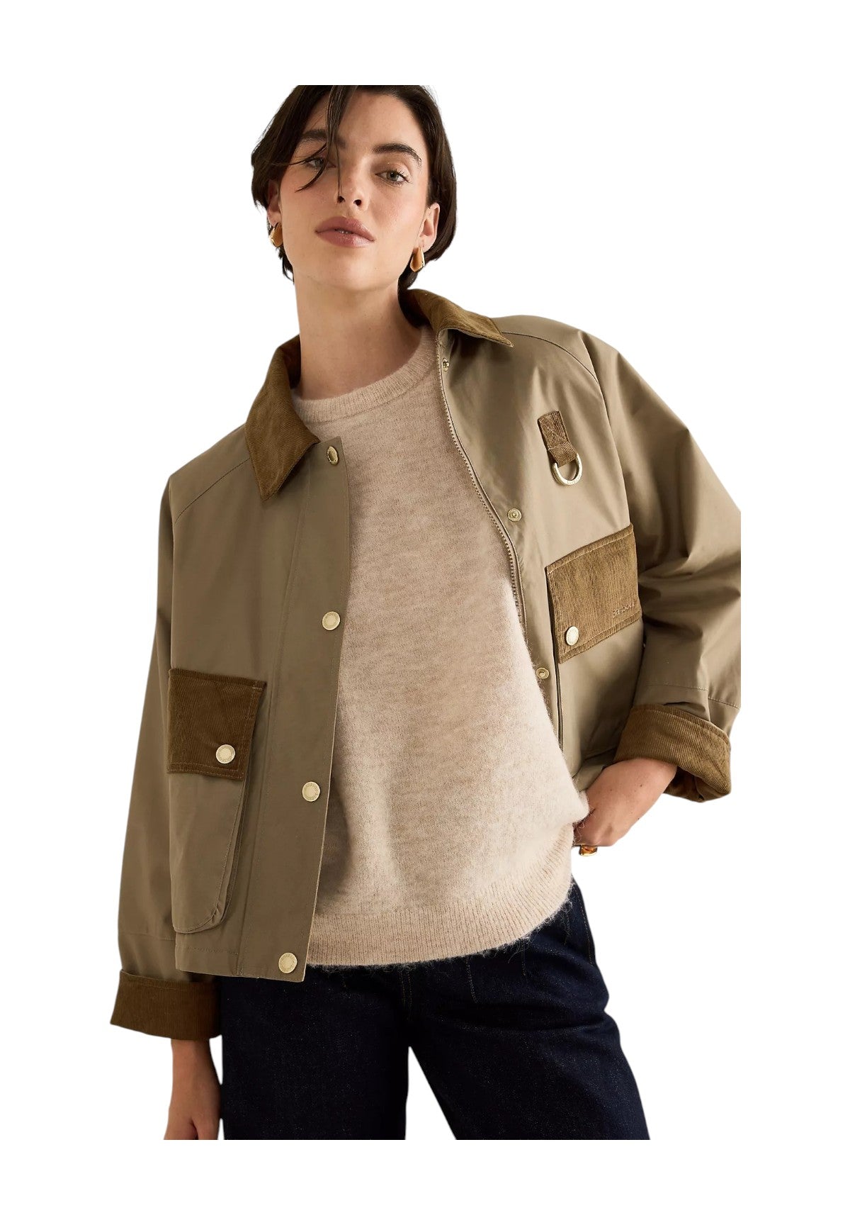 Giubbotto Phoebe Casual LCA0371 Military Brown, Navy