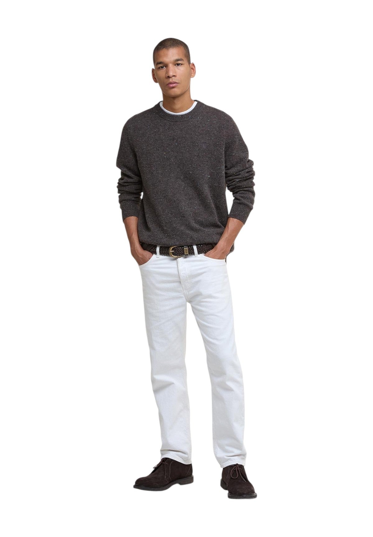 Maglione Girocollo Tainsbury Crew Neck MKN1575 Dark Oak