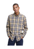 Barbour Camicia a Maniche Lunghe Wetheram Tailored Shirt MSH4982 Forest Mist