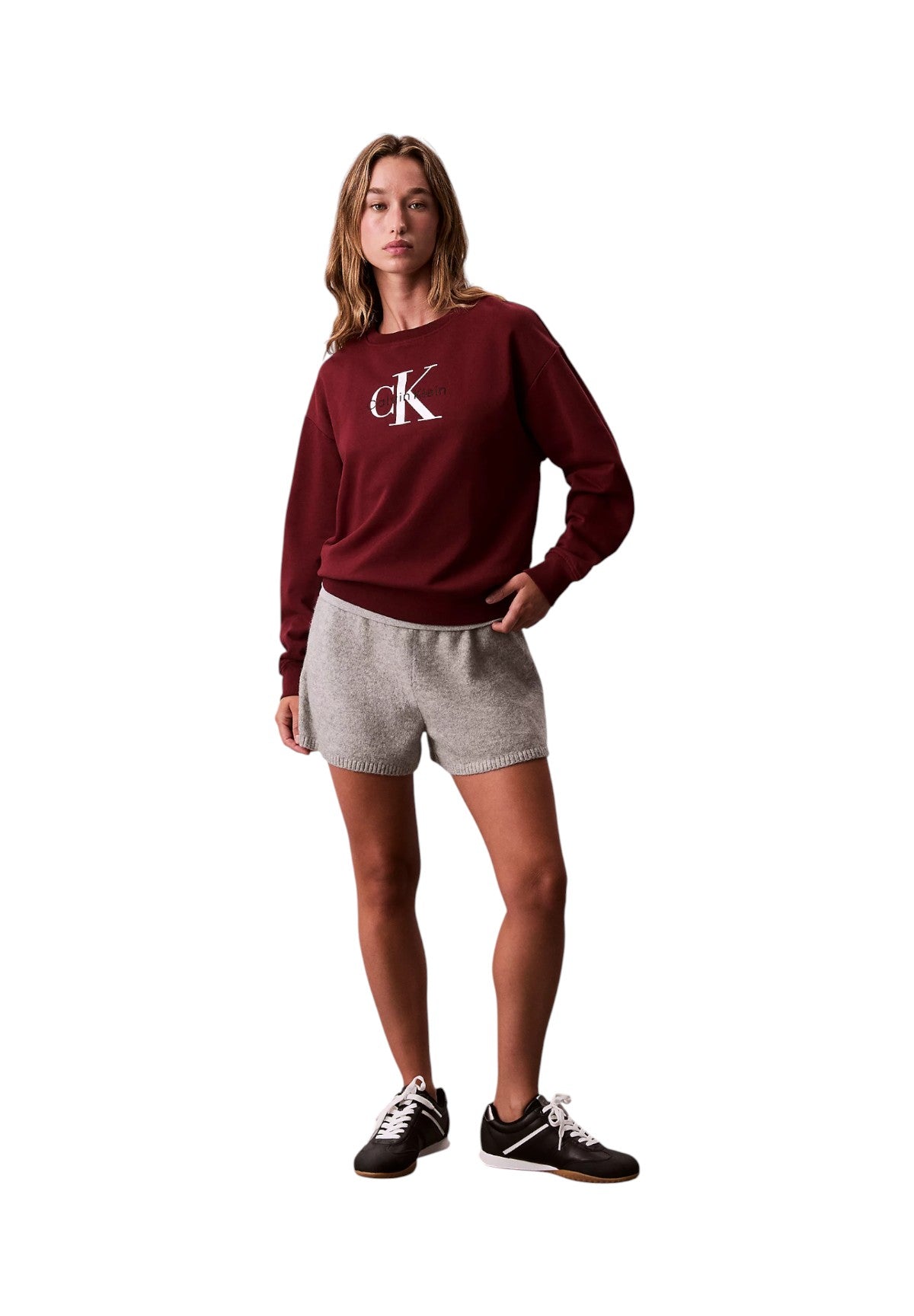 Felpa Girocollo Ls Monologo French T LV047B234G Renaissance Red