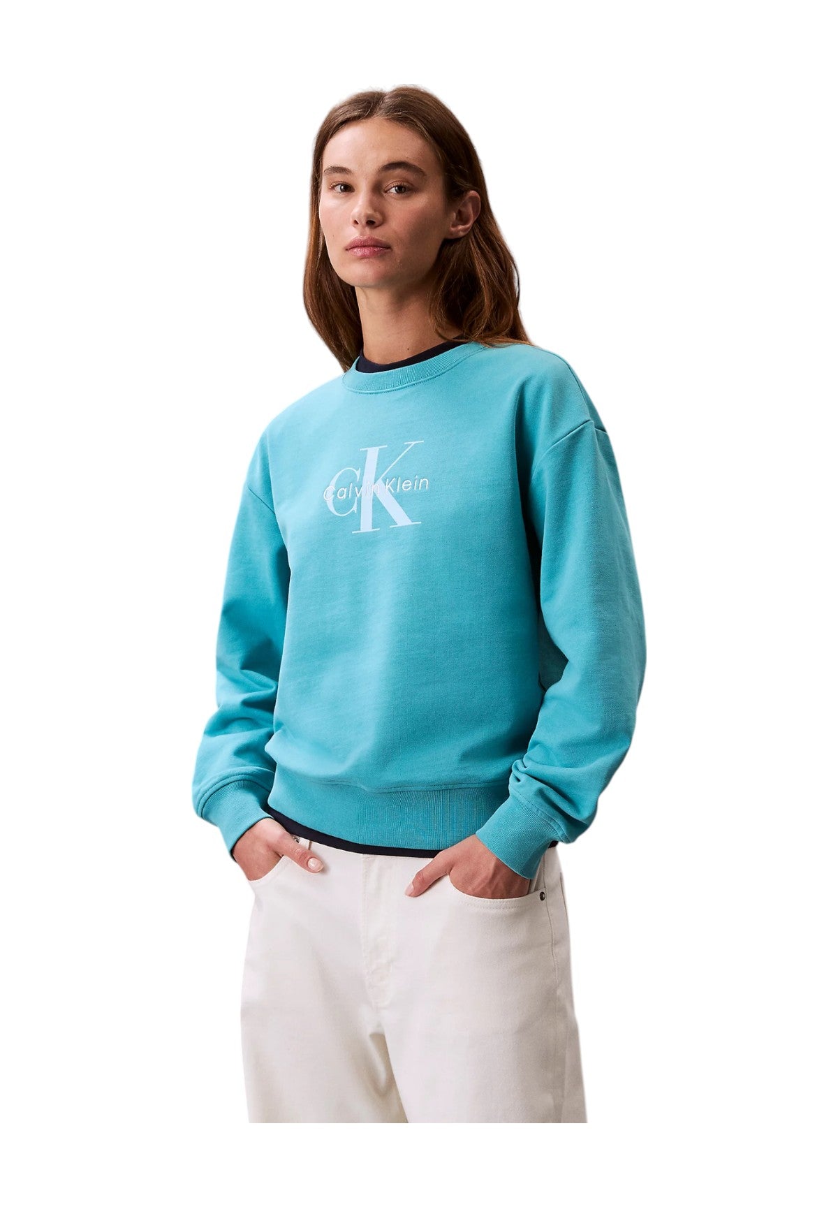 Felpa Girocollo Lv047b234g Tuscan Teal