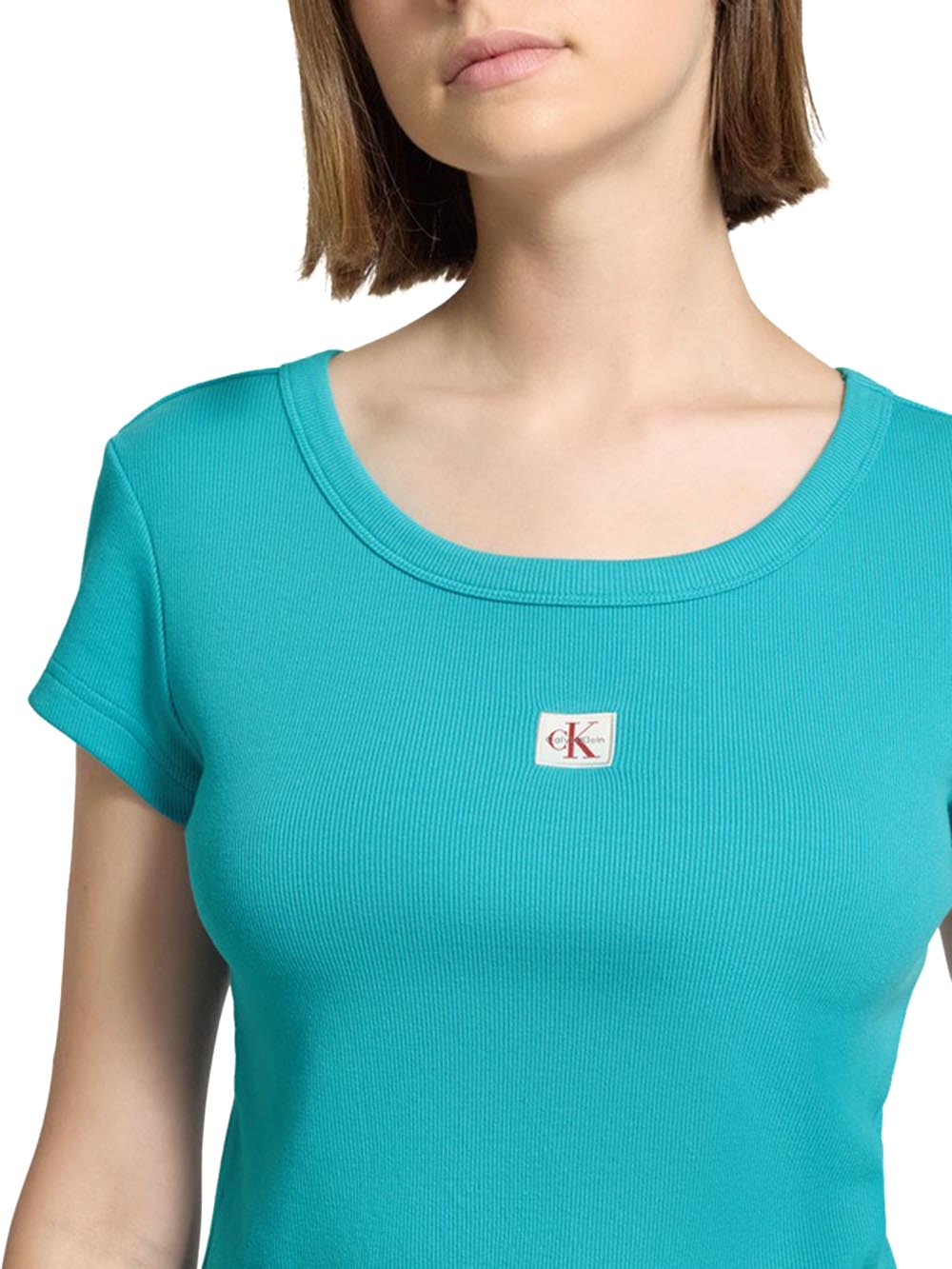 T-shirt a Maniche Corte A- Woven Label 2X2 R LV047C200G Tuscan Teal