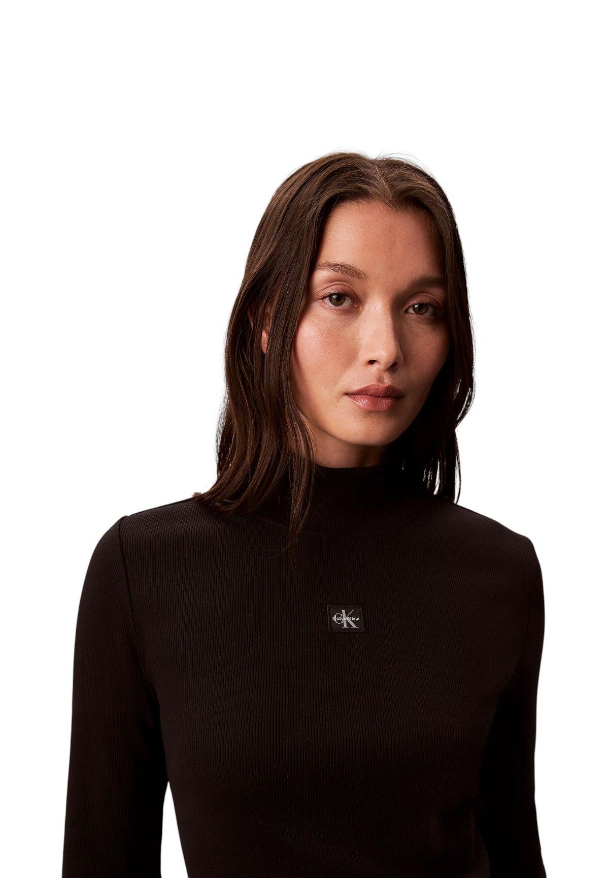 Maglione Collo Alto Ls Woven Label Turtl LV047D203G Black