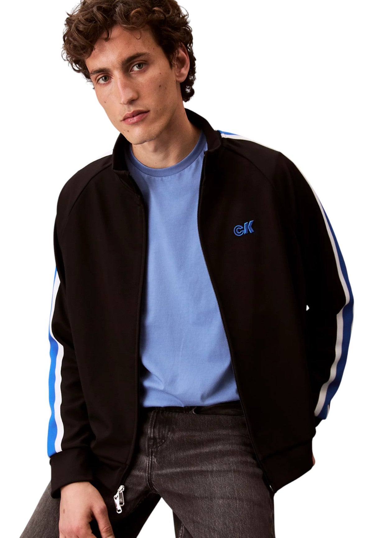 T-shirt a Maniche Corte Ss Badge 30S Jersey LV04RC272G Dull Nile Blue