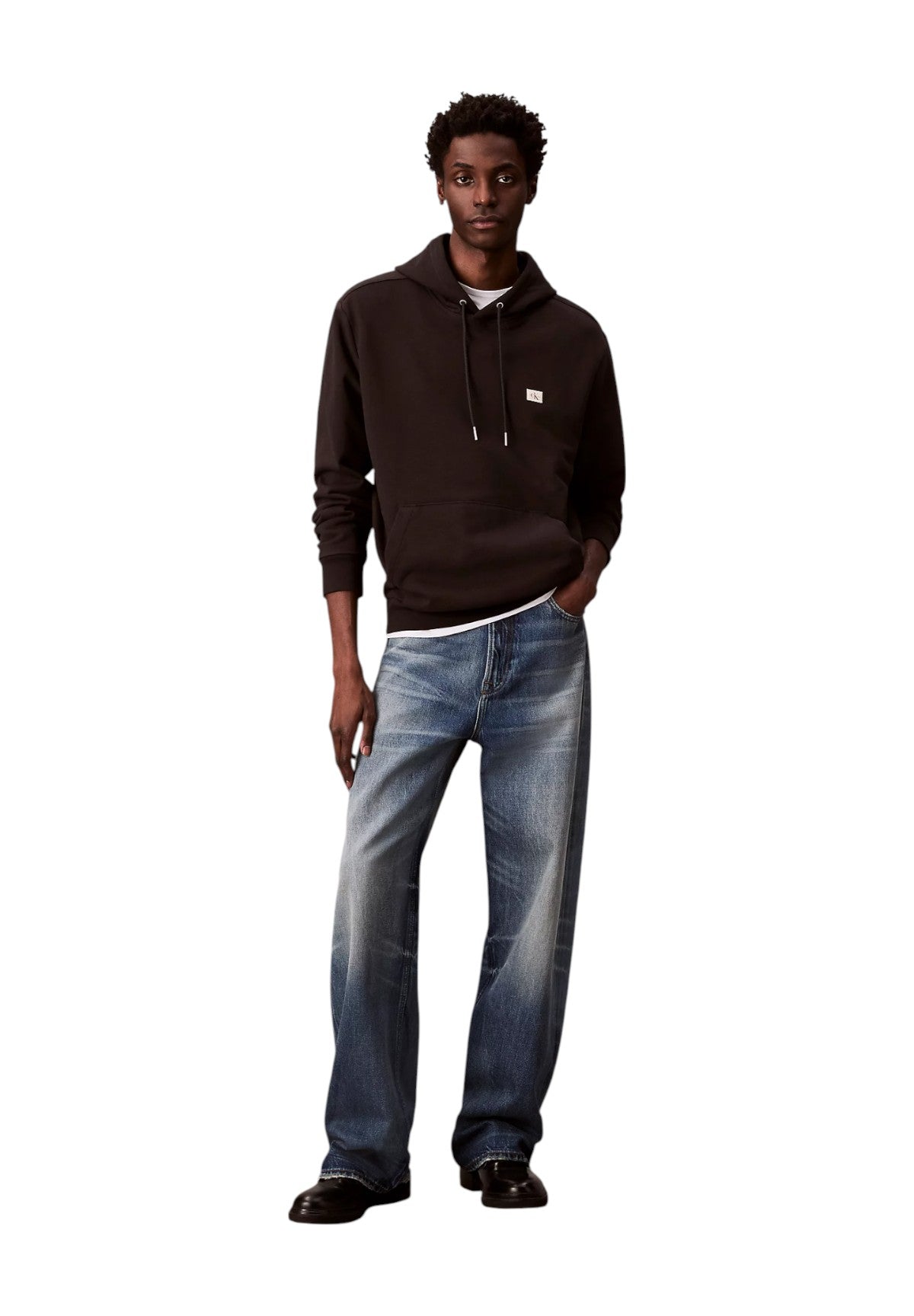 Felpa Pullover Con Cappuccio Lv04rc274g Black