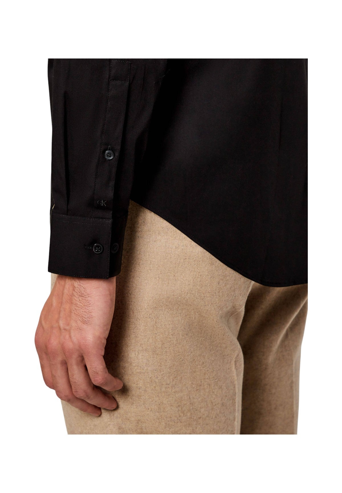 Camicia a Maniche Lunghe Essential Poplin LV019EU001 Black