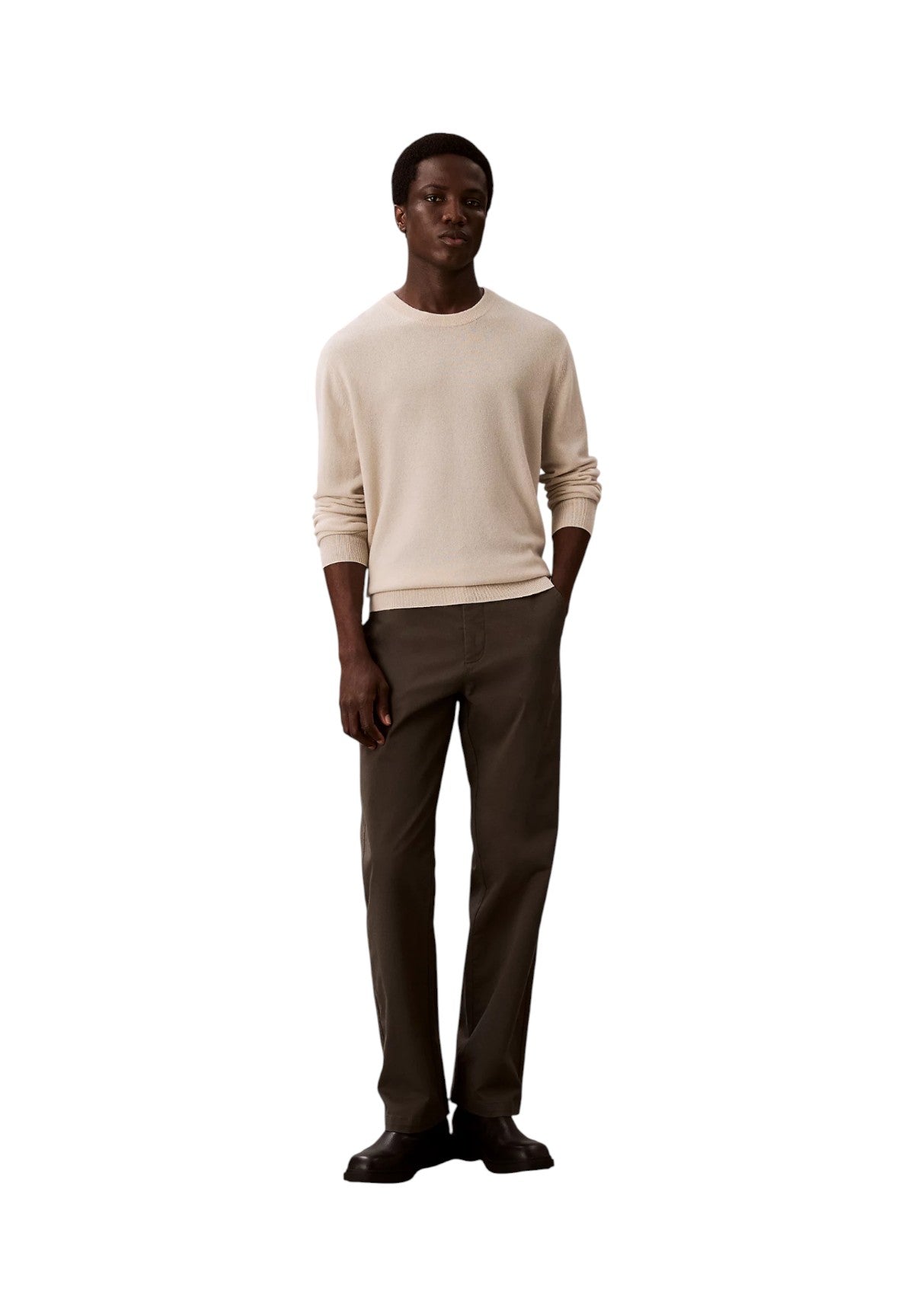 Maglione Girocollo Classic Cashmere LV040EM344 Birch