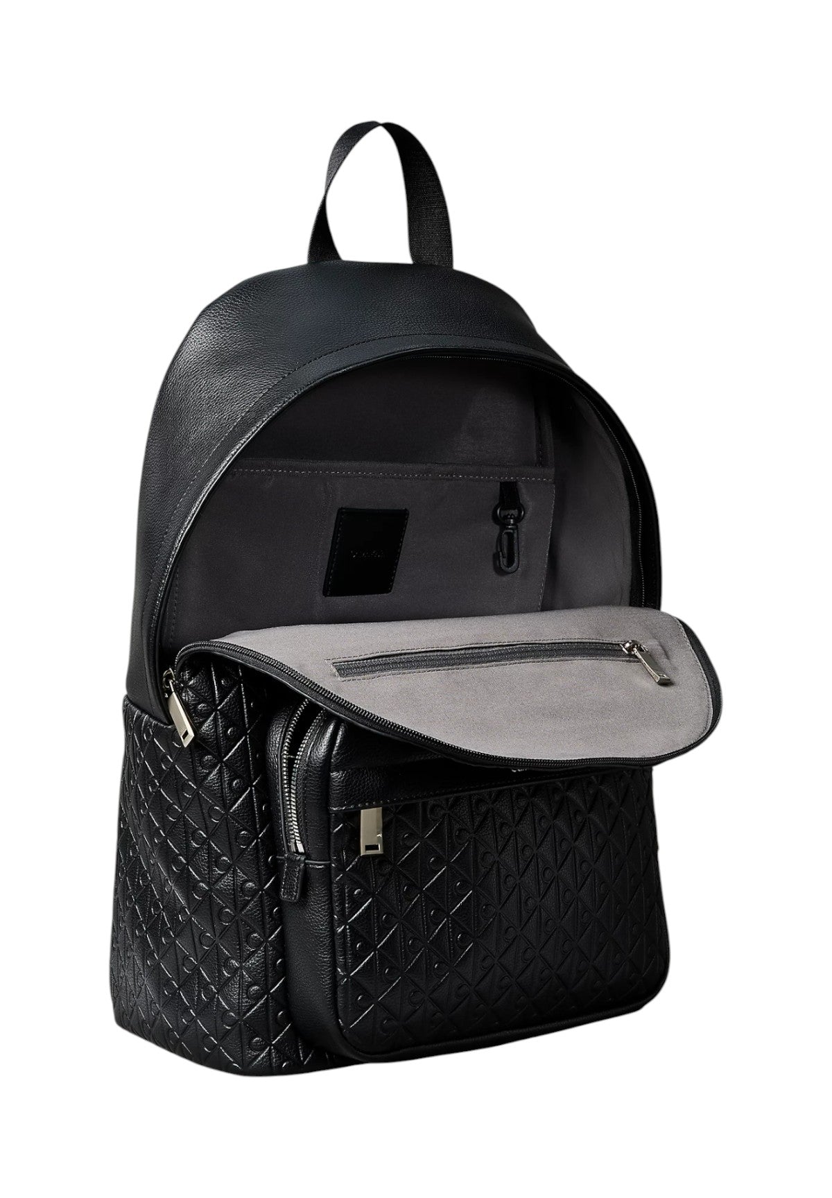 Zaino Emblem Aop Emboss Round Backpack LV04D3202G Black