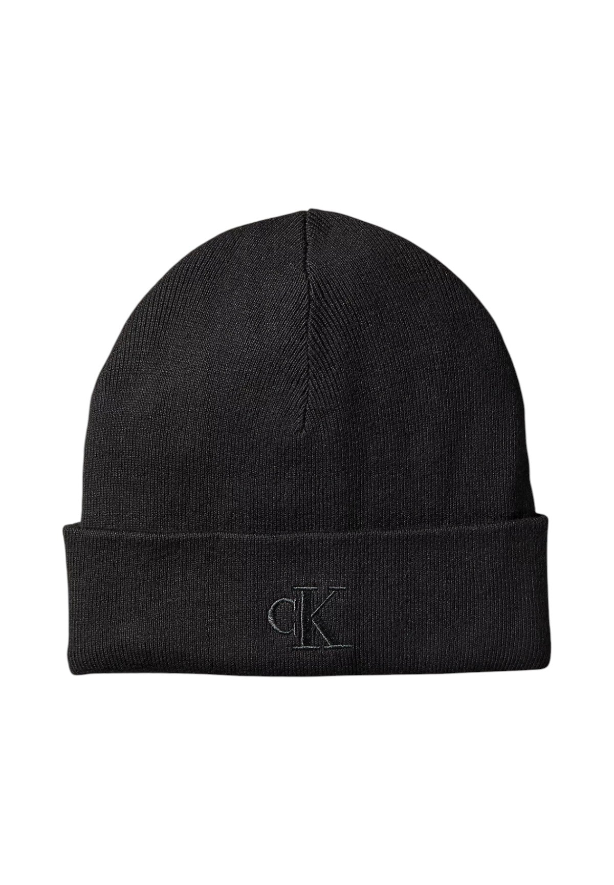 Cappello Ck Fine Rib Beanie LV04D8020G Black