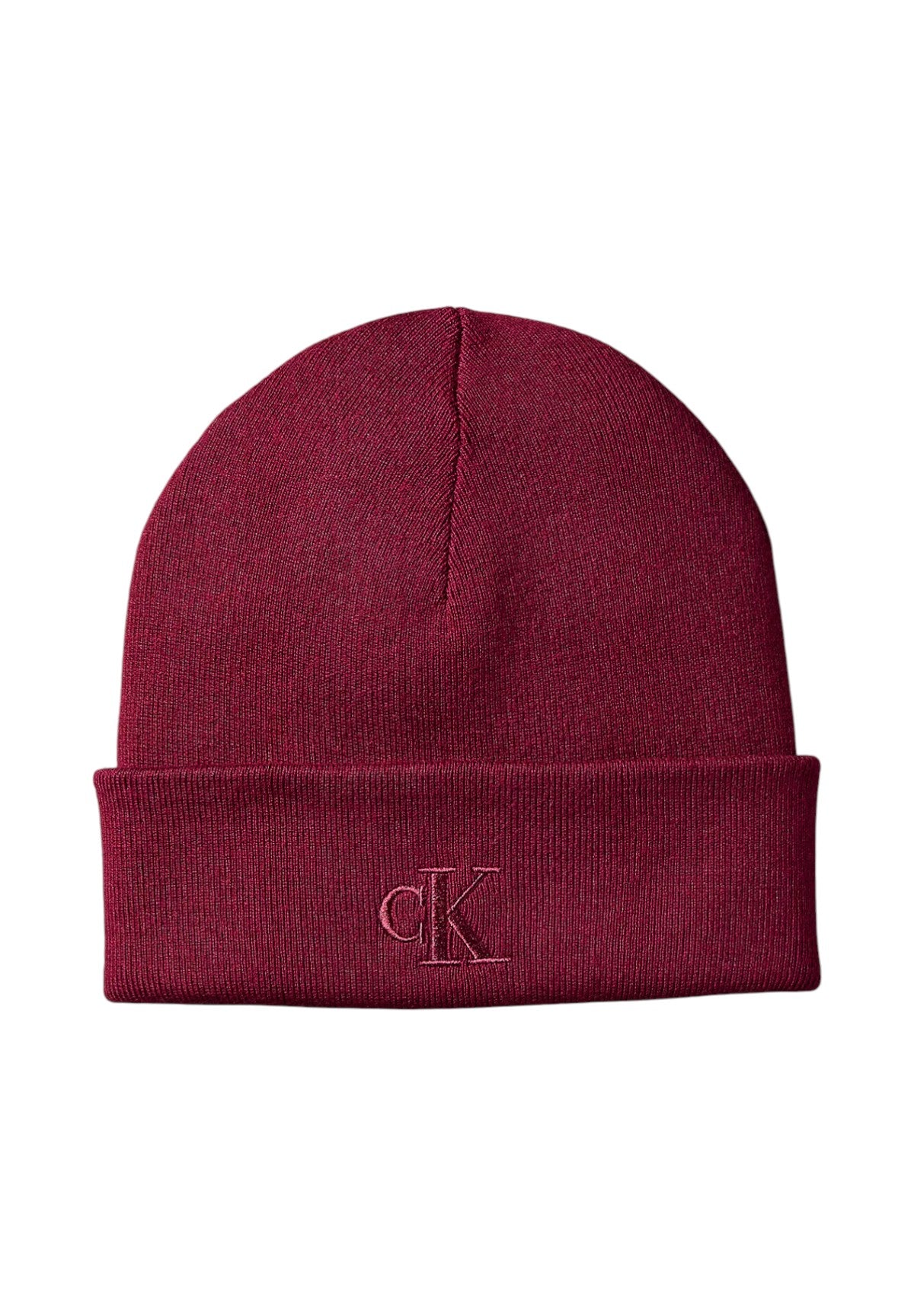 Cappello Ck Fine Rib Beanie LV04D8020G Beet Red