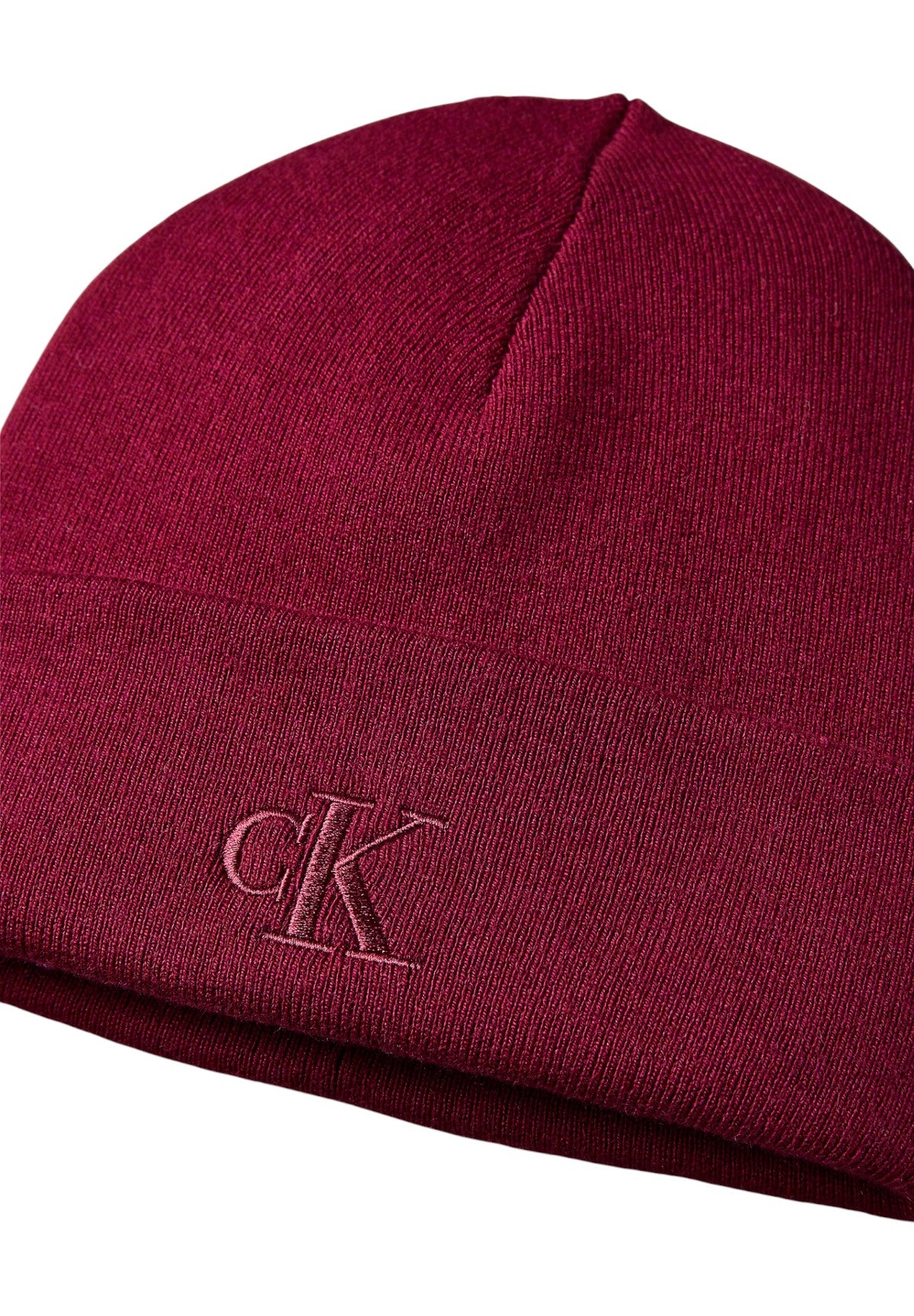Cappello Ck Fine Rib Beanie LV04D8020G Beet Red