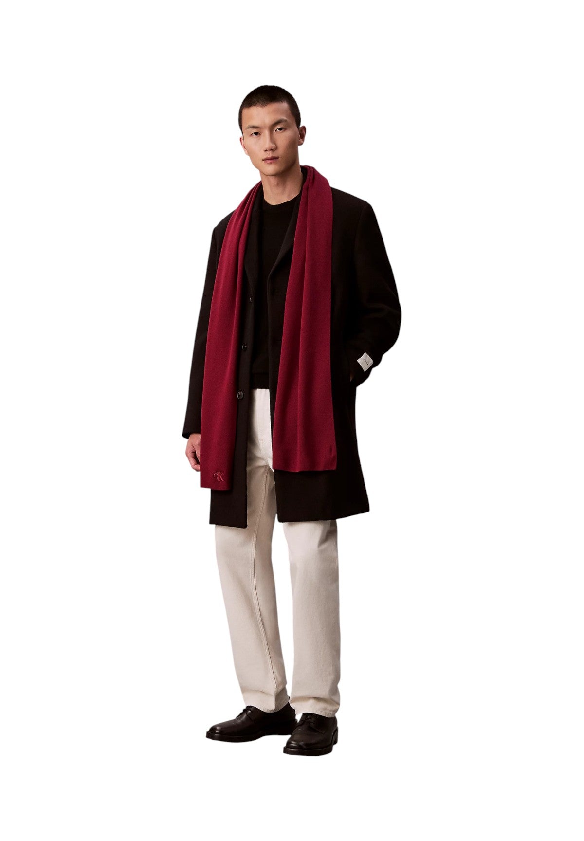 Sciarpa Ck Fine Rib Scarf LV04D8021G Beet Red