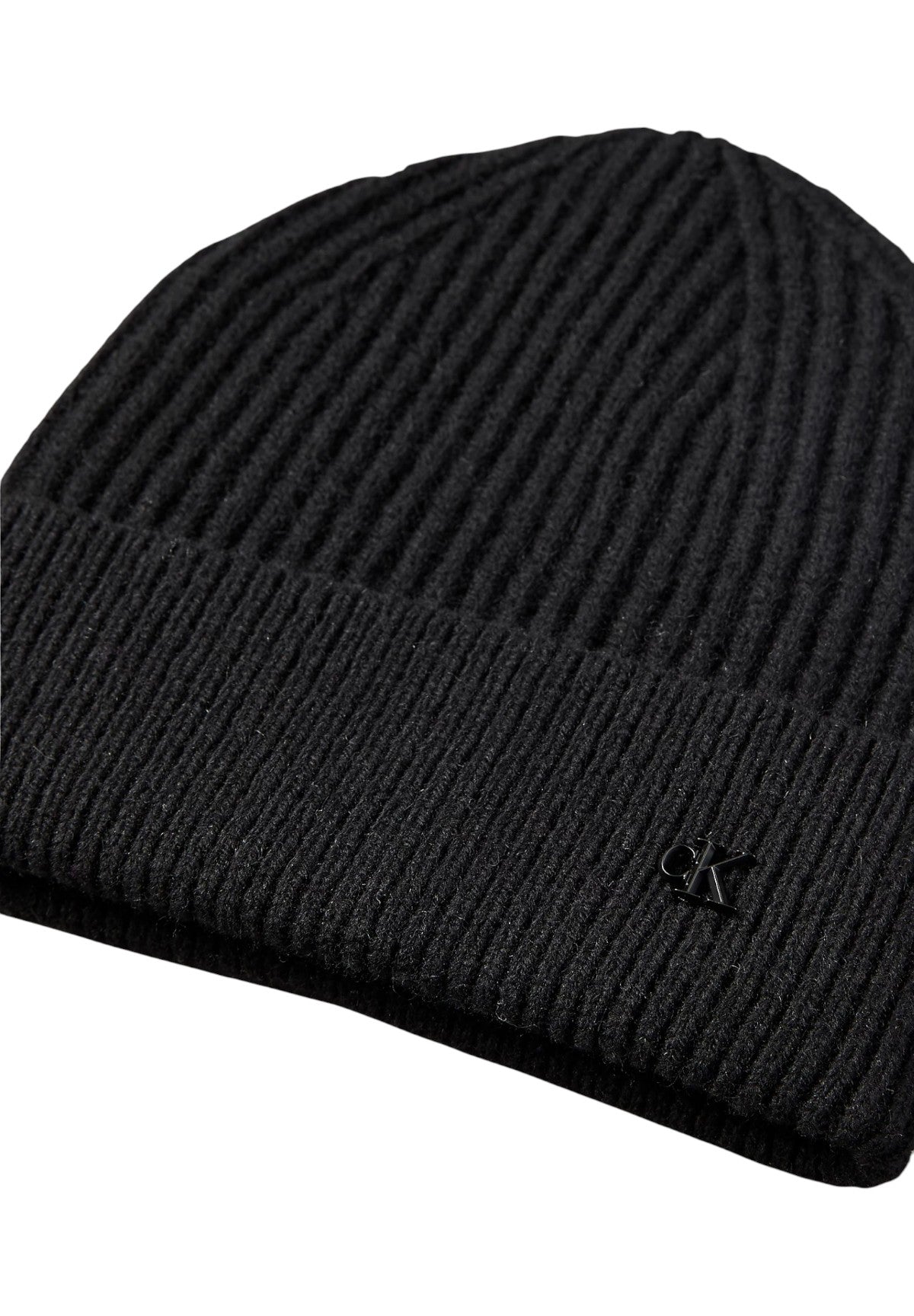 Cappello Ck Metal Wool Beanie LV04D8032G Black