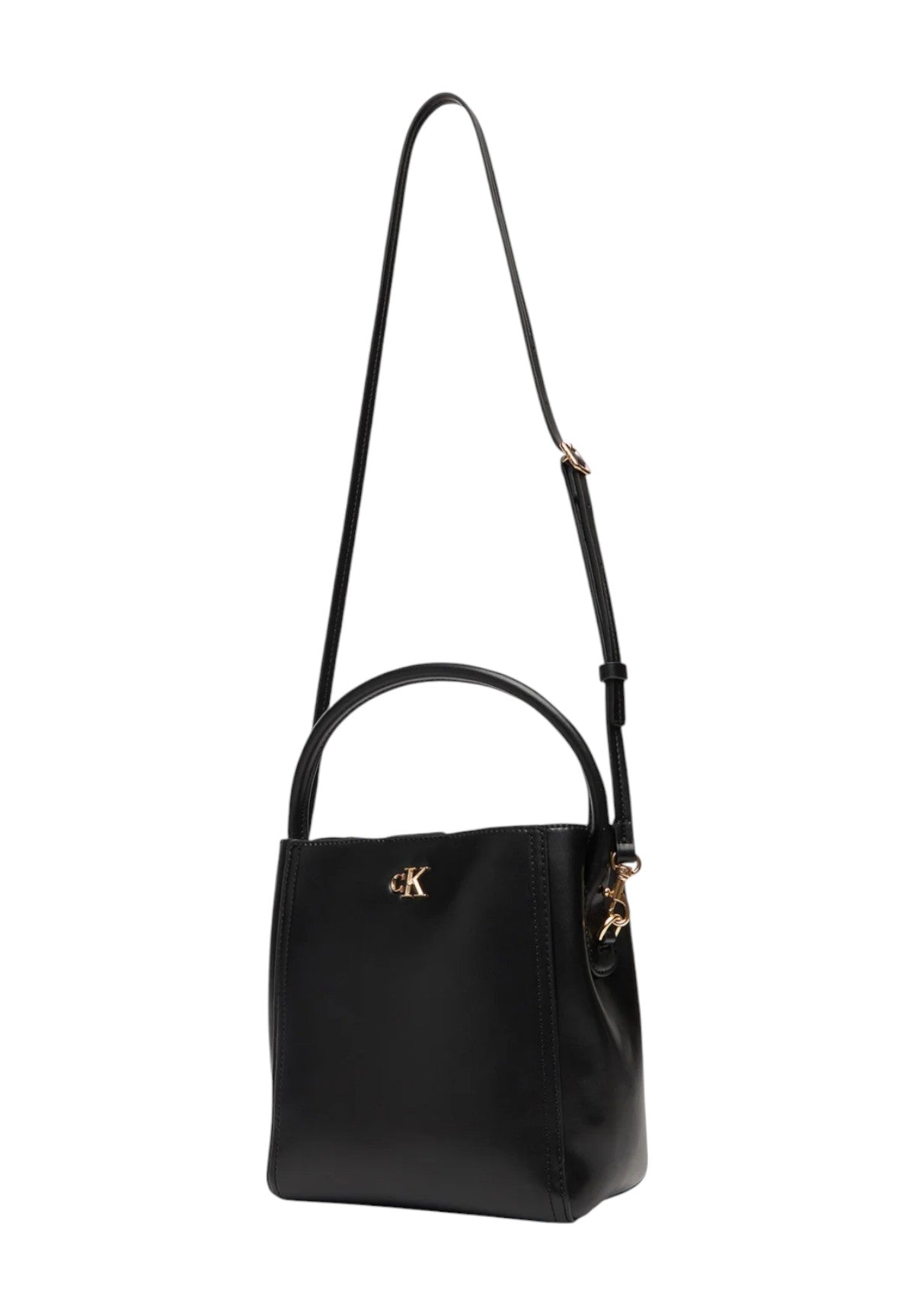 Borsa a Tracolla Ck Bucket LV04F3174G Black, Ck Light Gold