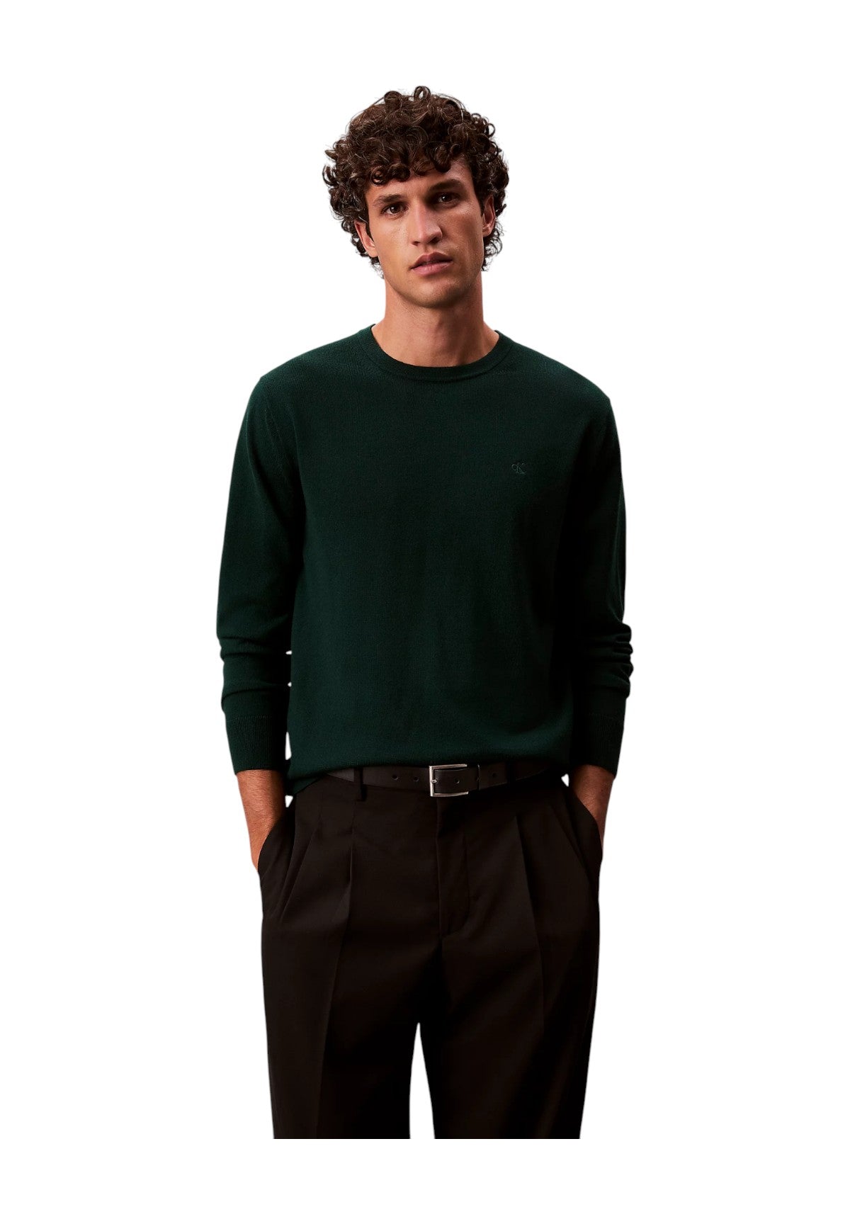 Maglione Girocollo 100% Merino LV04LB305G Miami Green