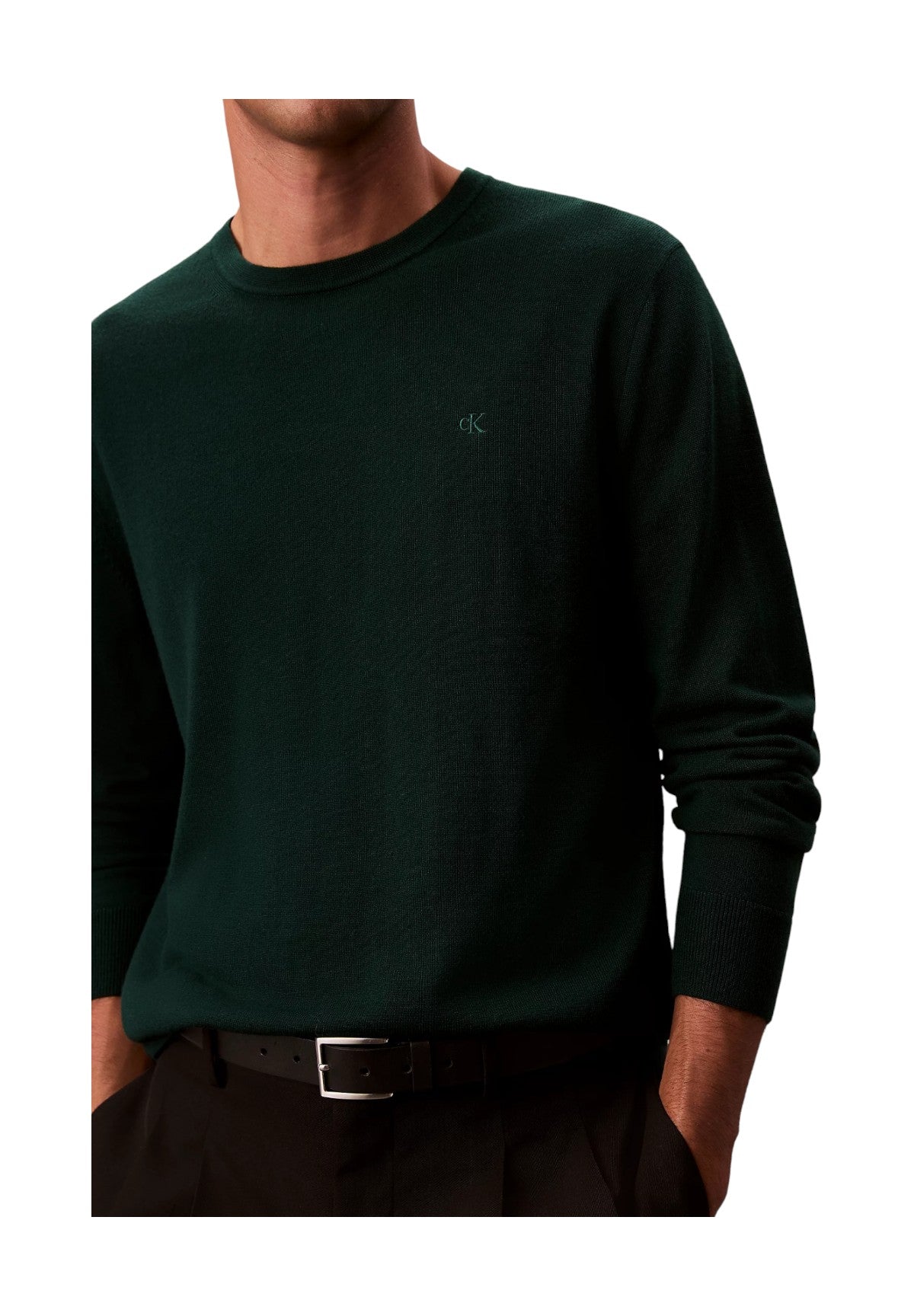 Maglione Girocollo 100% Merino LV04LB305G Miami Green
