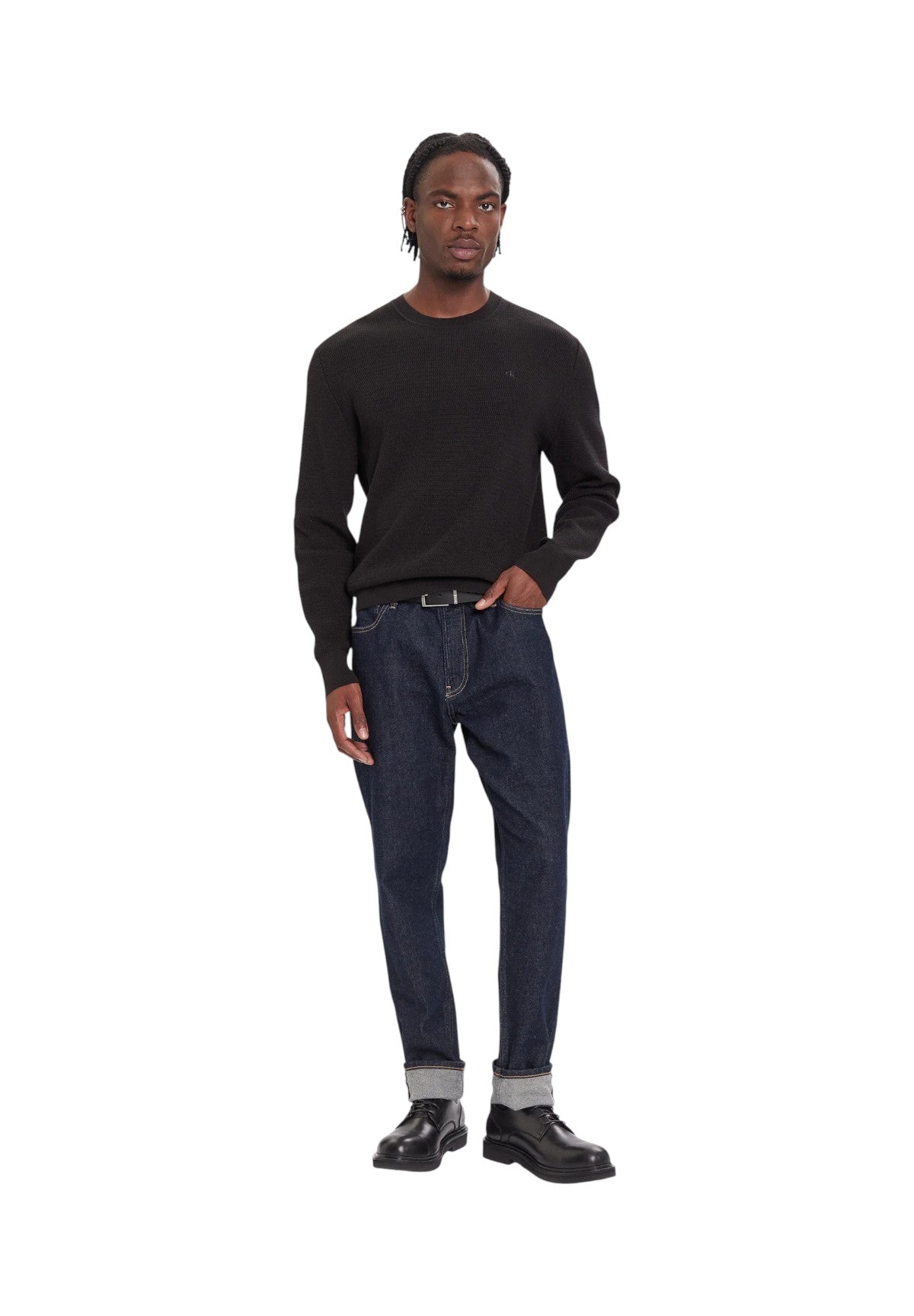 Maglione Girocollo Texture LV04LB327G Black