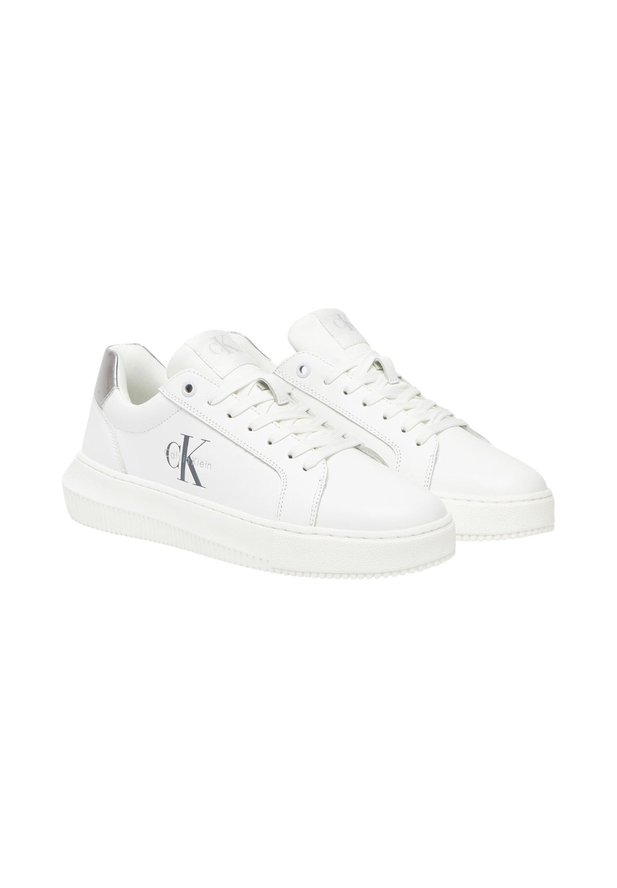 Sneakers Yw0yw01876 Bright White, Silver