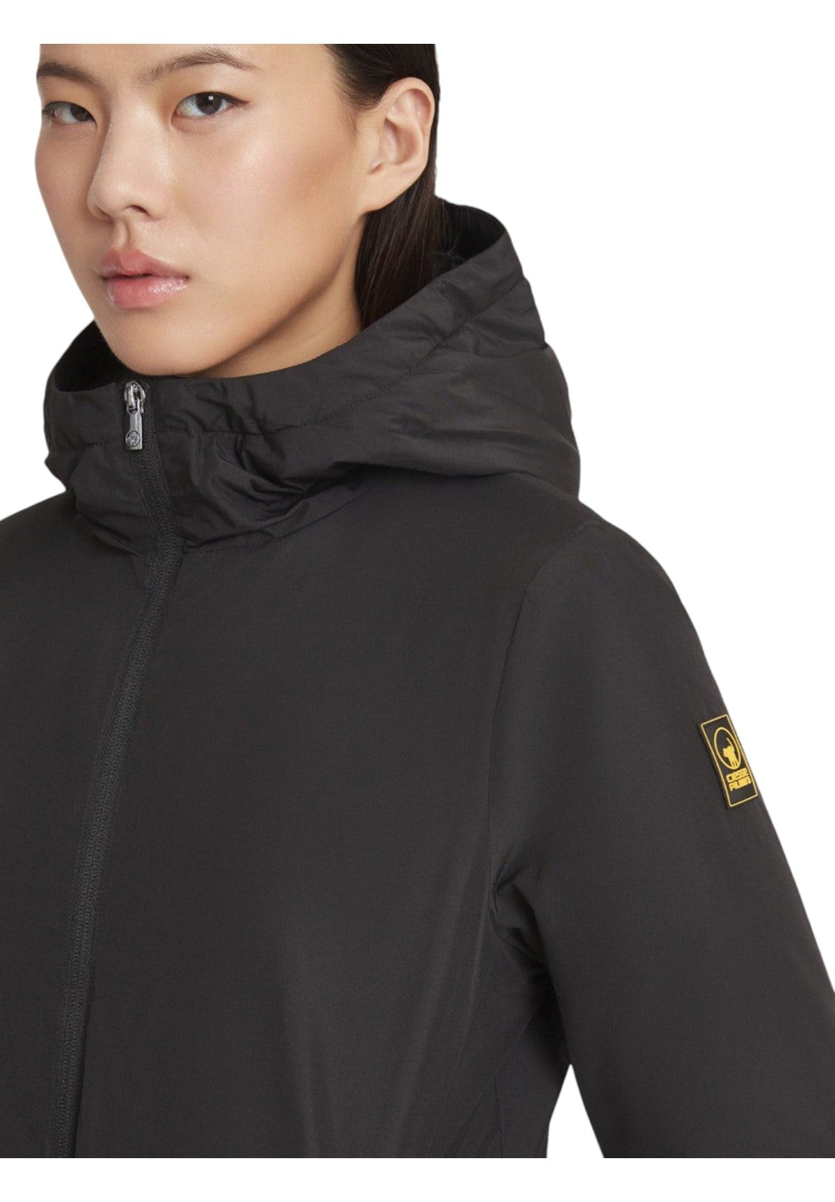 Piumino Pesante MATILDA Jet Black, Liger Yellow