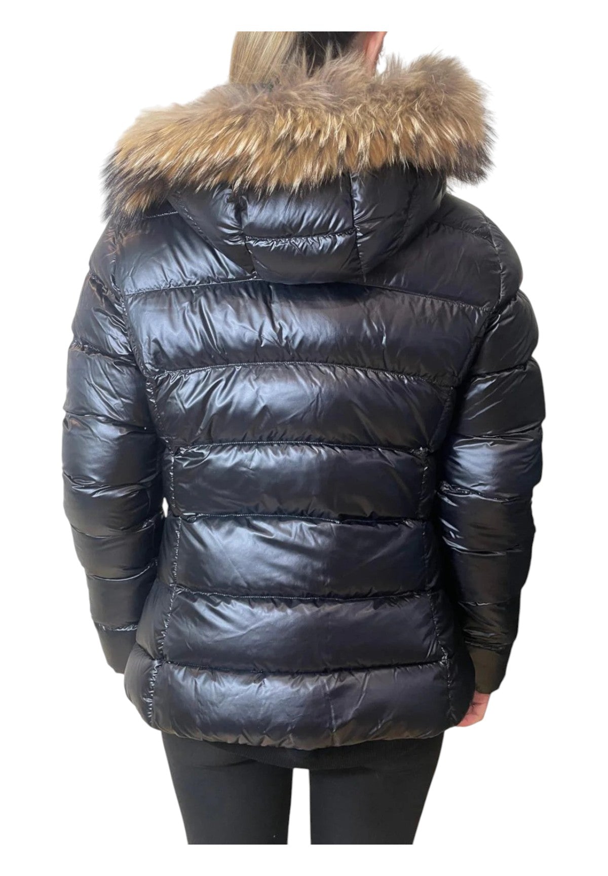 Piumino Pesante RANGI REAL FUR Jet Black
