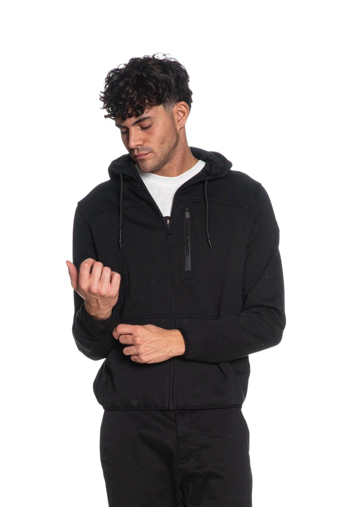 Felpa Full-Zip con Cappuccio YURI 3.0 Jet Black