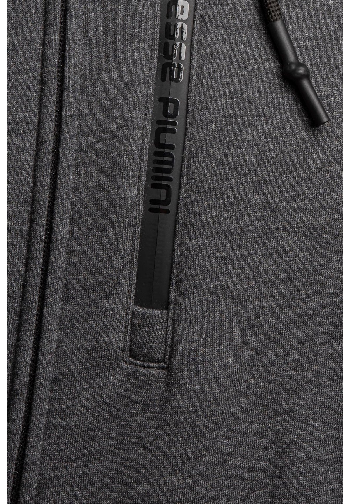 Felpa Full-Zip con Cappuccio YURI 3.0 Grey melange