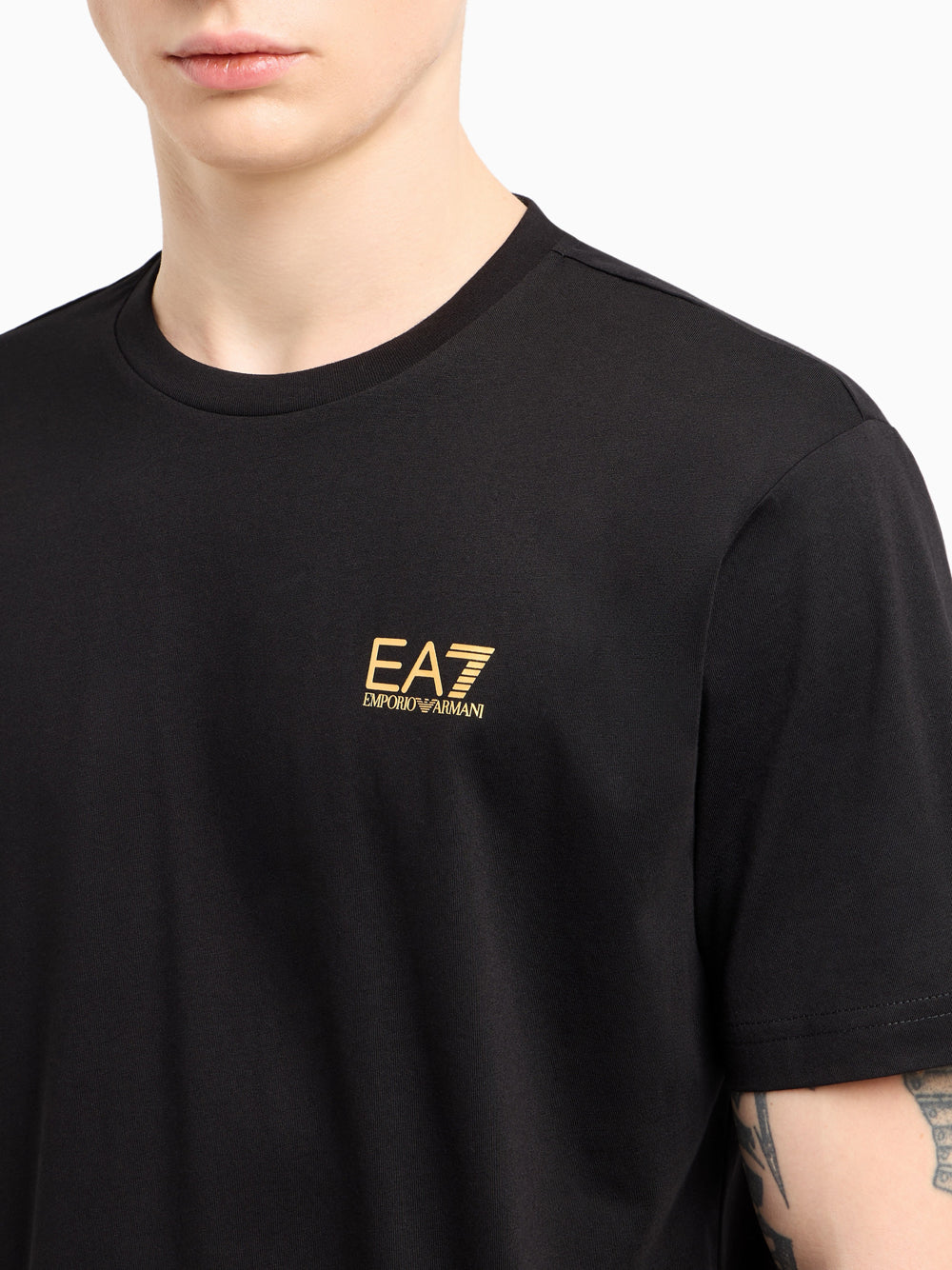 T-shirt a Maniche Corte 7M000567 Black, Gold