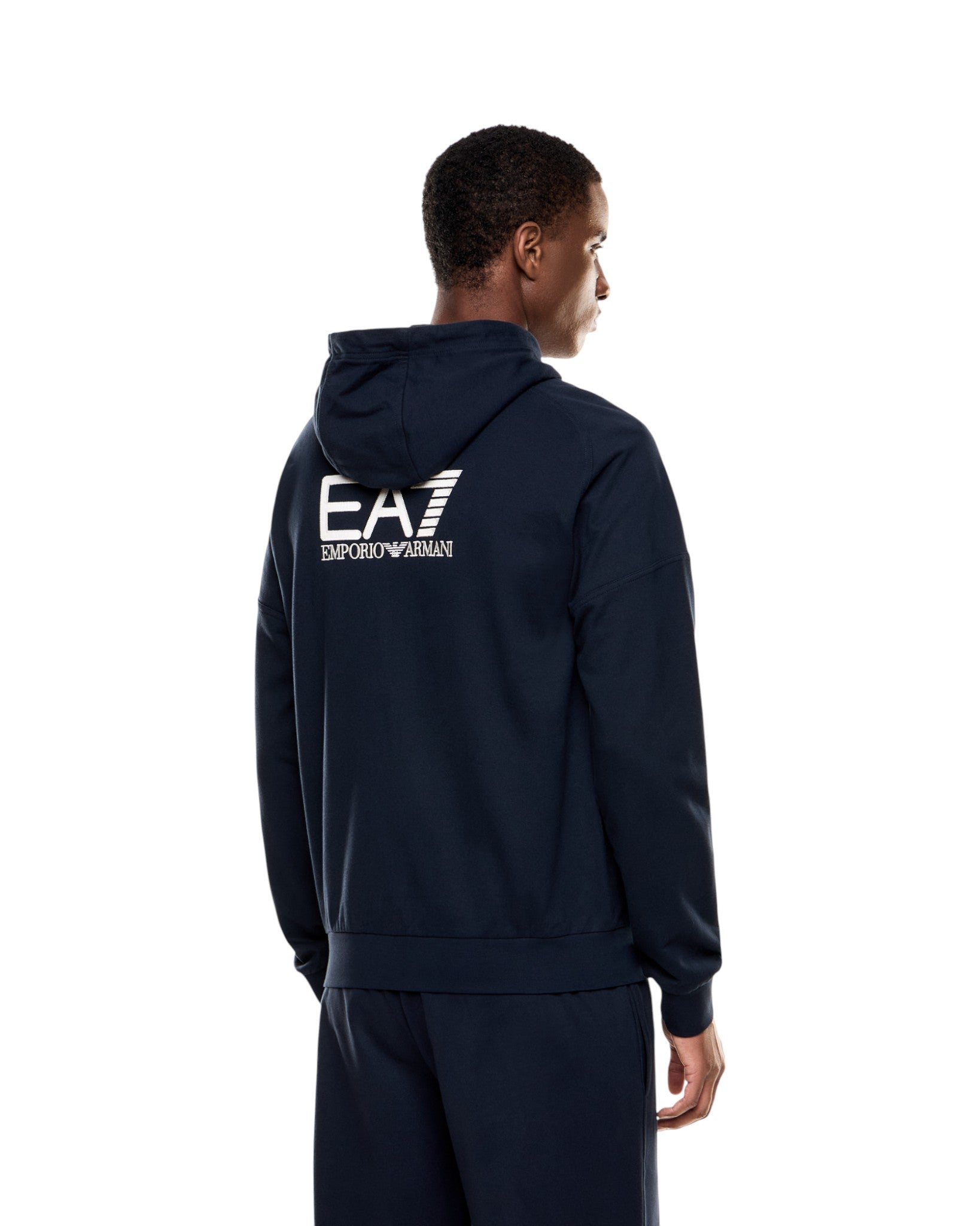 Felpa Pullover con Cappuccio 7M000904 Armani Blue