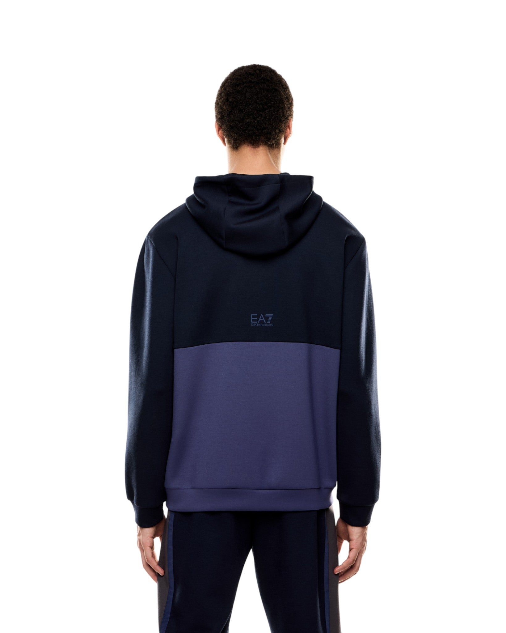 Felpa Pullover con Cappuccio 7M000937 Armani Blue