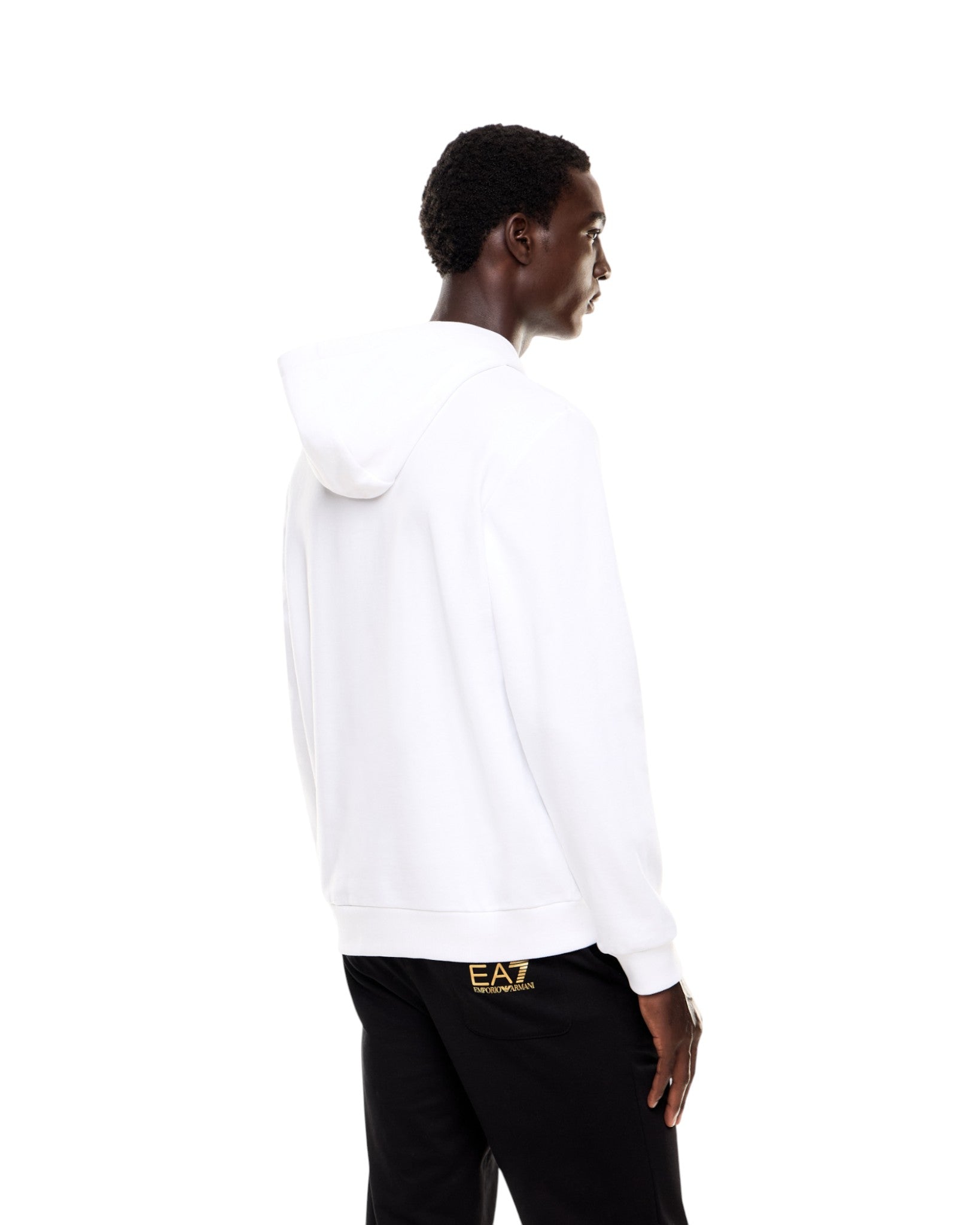 Felpa Pullover con Cappuccio 7M001190 White