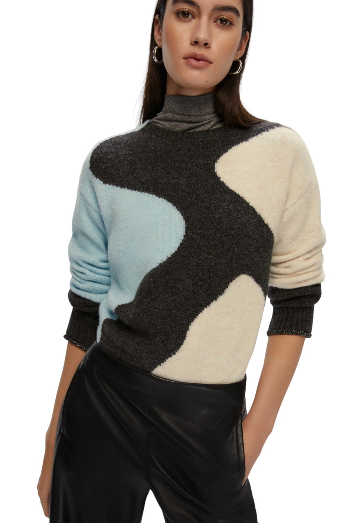 Maglione Girocollo 2525366302200 EDITOR Azzurro