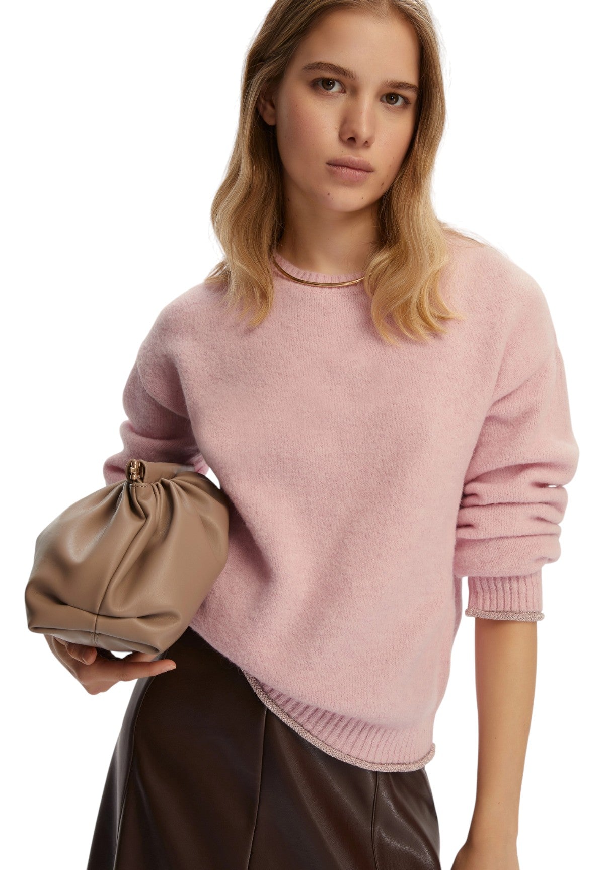 Maglione Girocollo 2525366302200 EDITOR Rosa