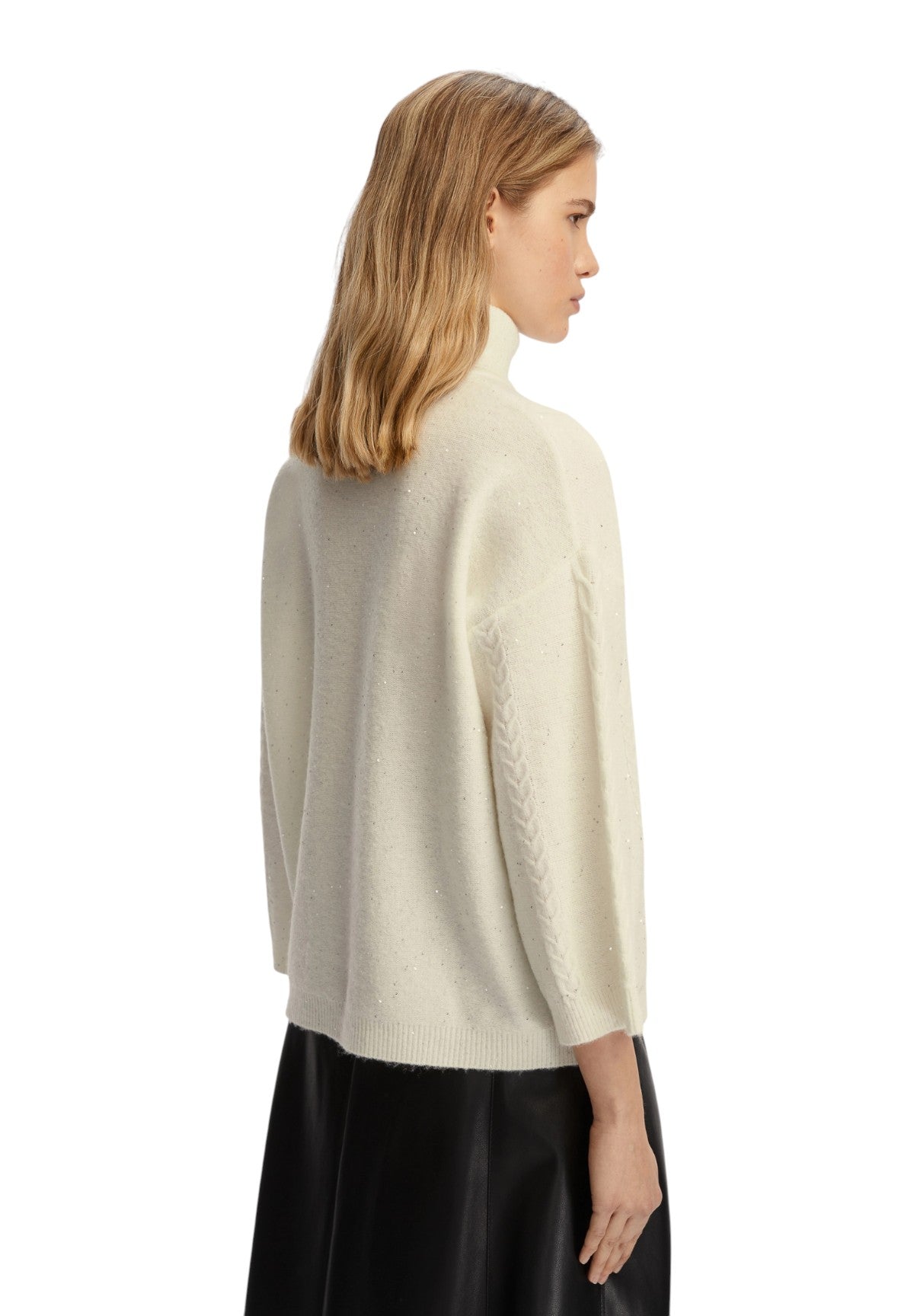 Maglione Collo Alto 2525366032200 LIDO Cipria