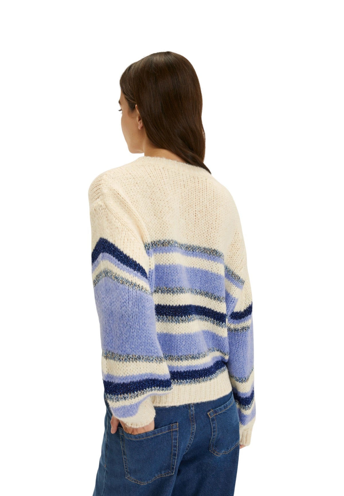 Maglione Girocollo 2525366035200 LORETO Pervinca