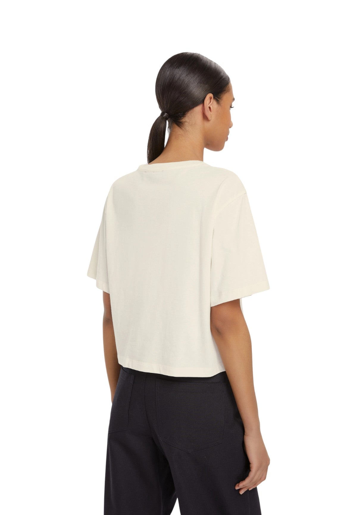 T-shirt a Maniche Corte 2525976021200 MICAELABIS Panna