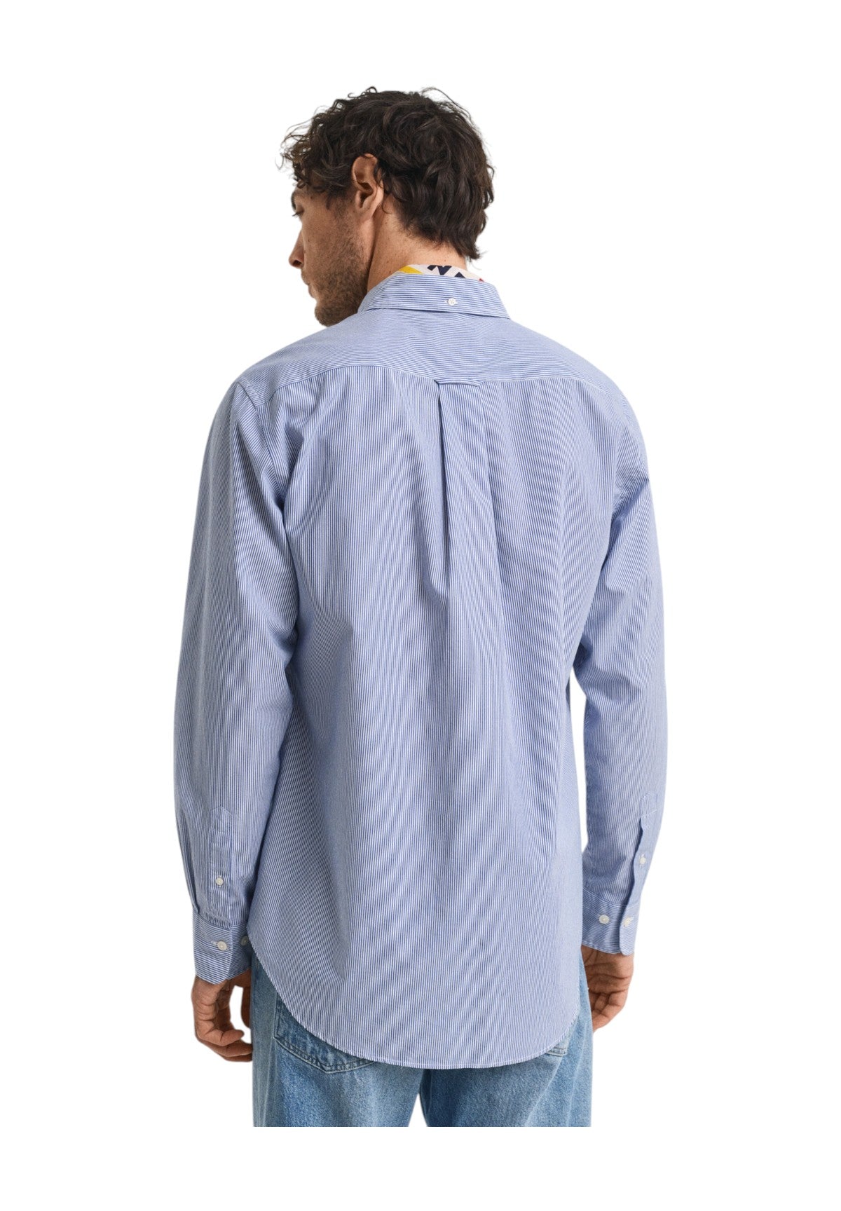 Camicia a Maniche Lunghe Classic Poplin Banker 3000140 College Blue