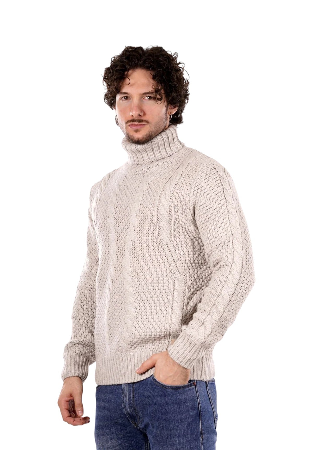 Maglione Collo Alto BW793-F25 Ice