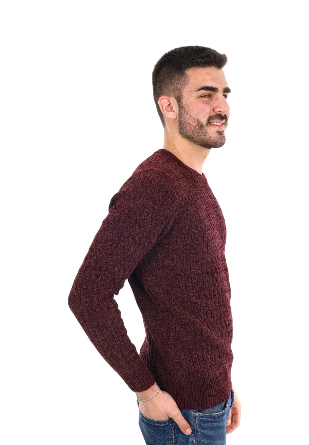 Maglione Collo Alto GL521S-F25 Bordeaux