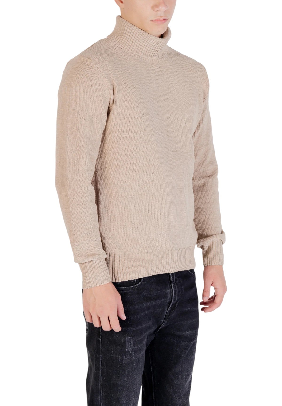 Maglione Collo Alto GL536S-F25 Beige