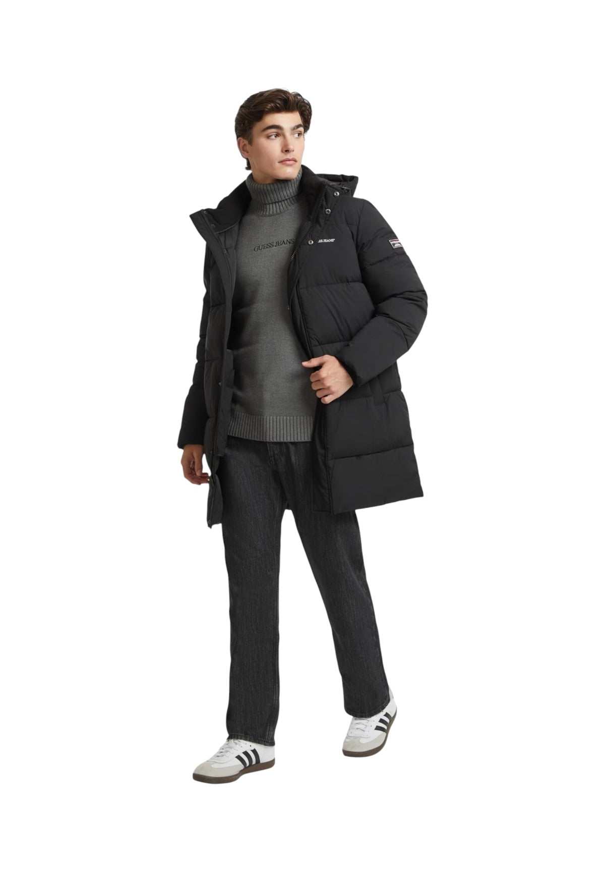 Maglione Girocollo W4BR10 Jet Black A996