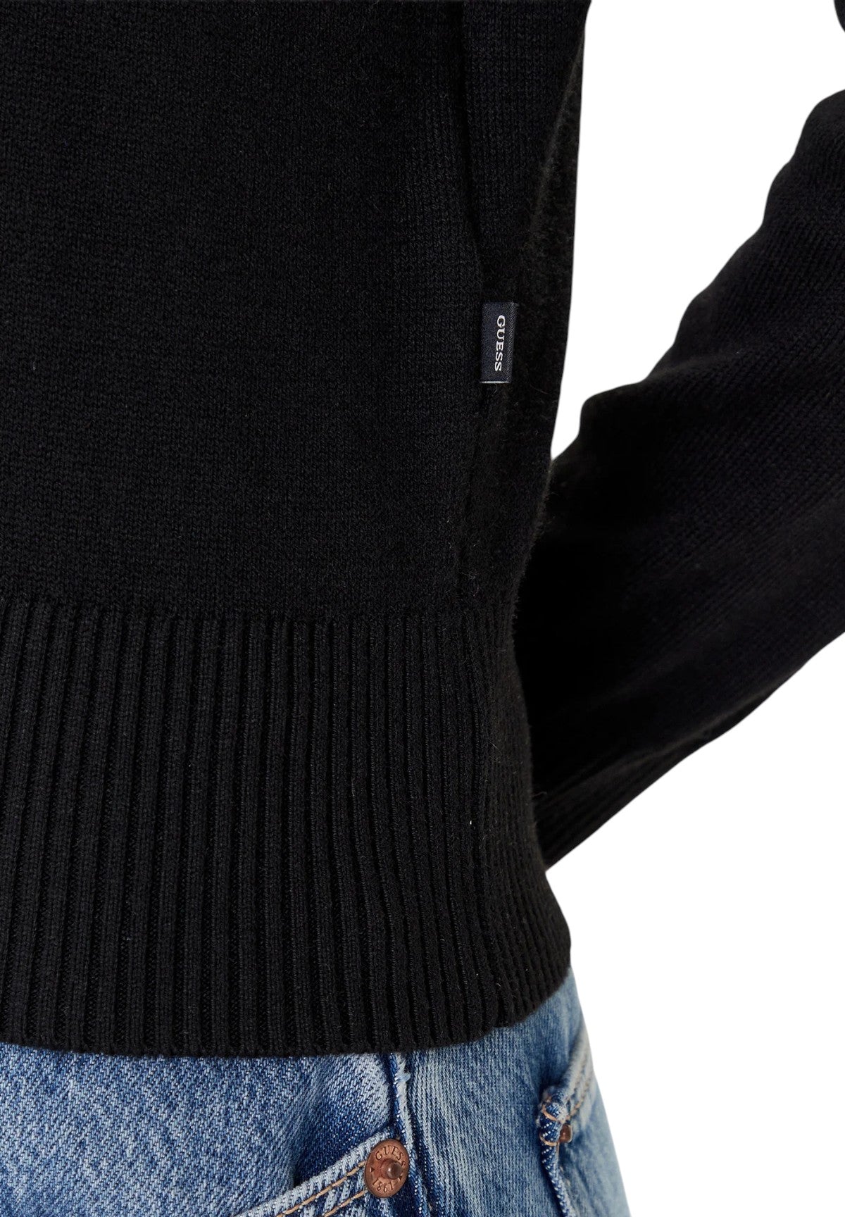 Maglione con Scollo a V W4BR84 Jet Black A996