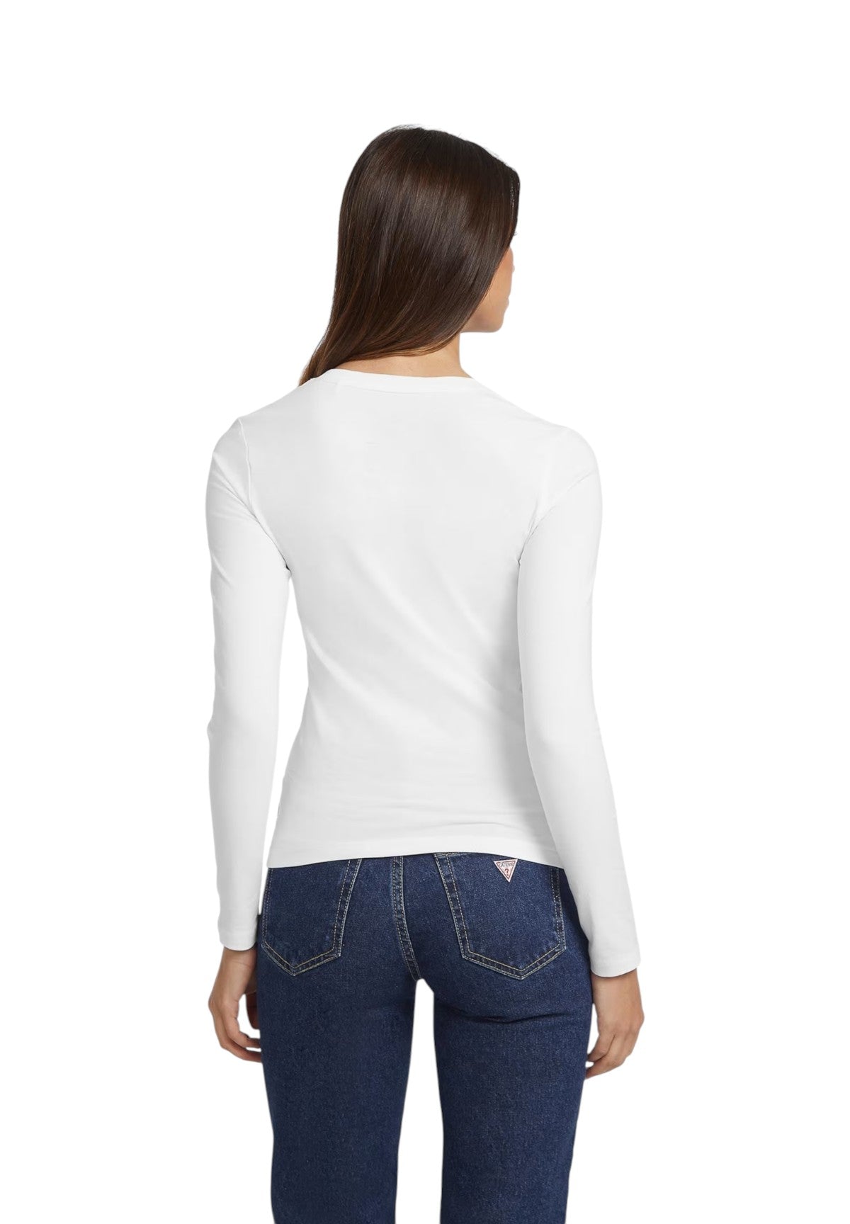 T-shirt a Maniche Lunghe W4YI21 Pure White