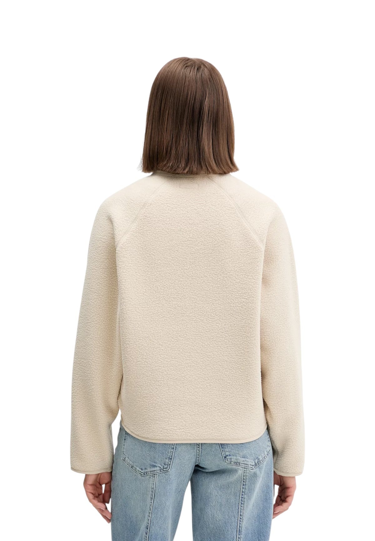 Felpa Full-Zip W5BQ18 Ecru