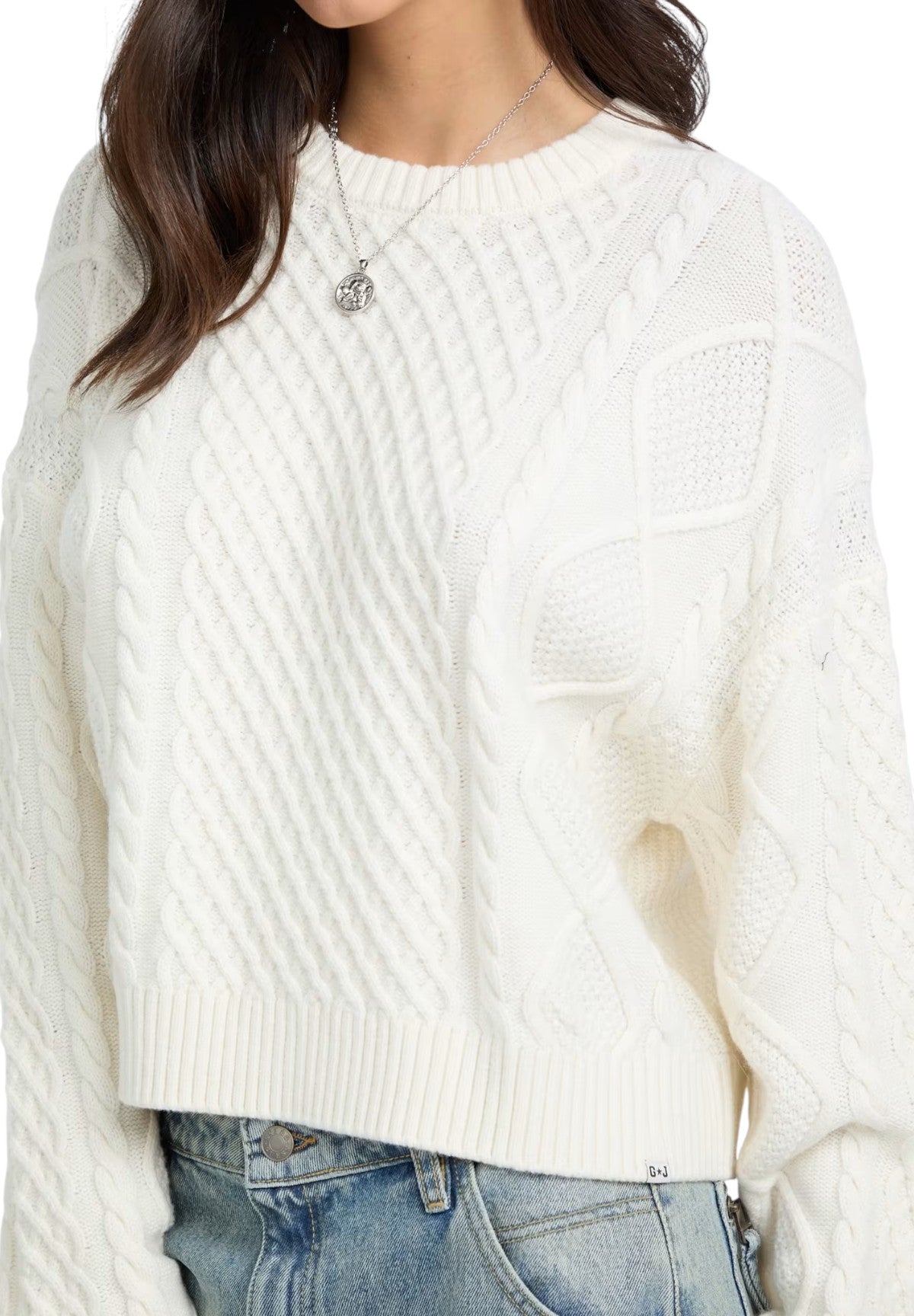 Maglione Girocollo W5BR09 Warm white