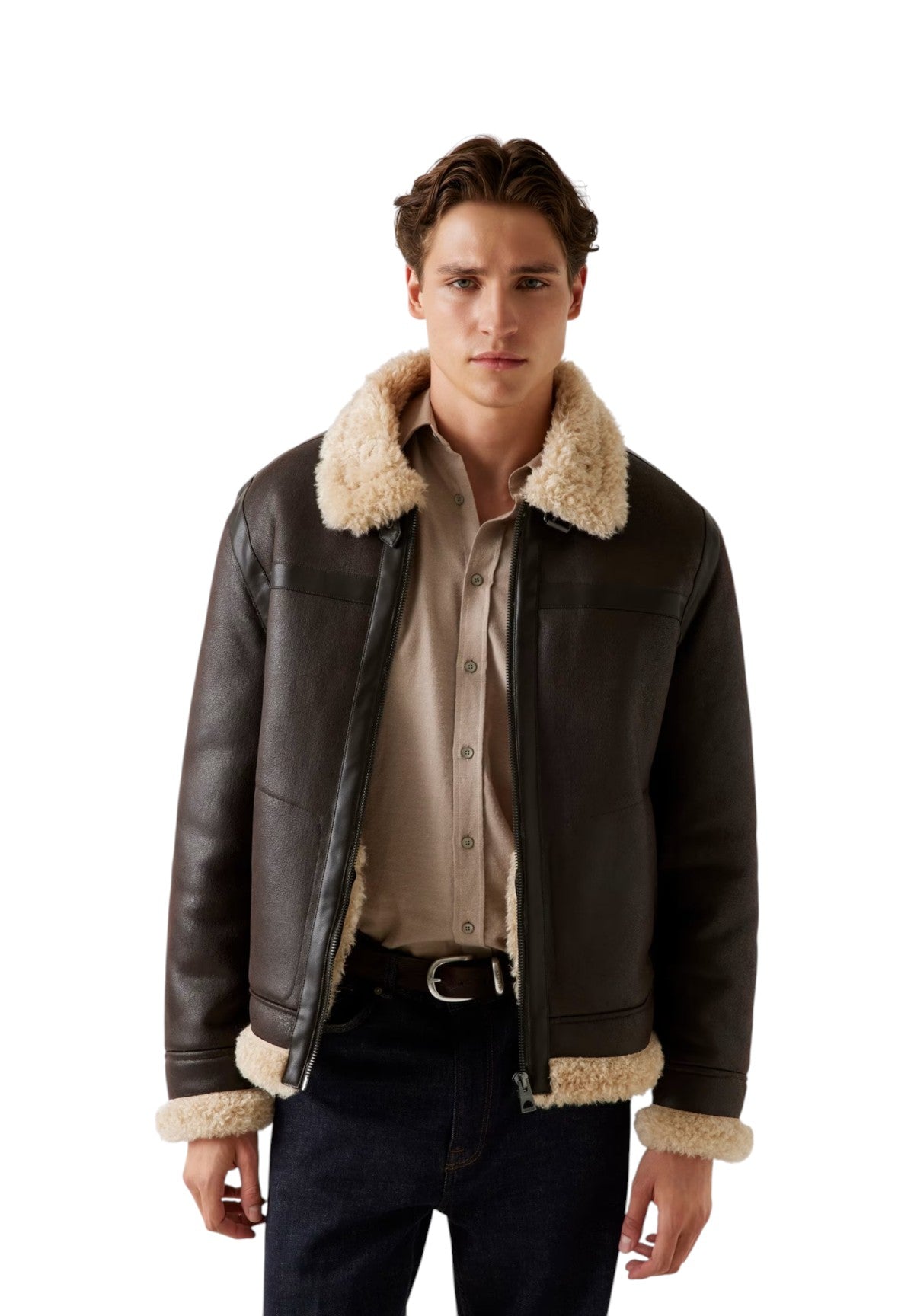 Giubbotto Aviator M5BL28 Bark Brown