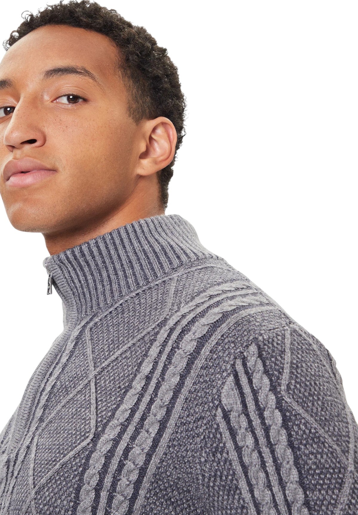 Maglione Collo Alto M5BR44 Marine Heather Multi