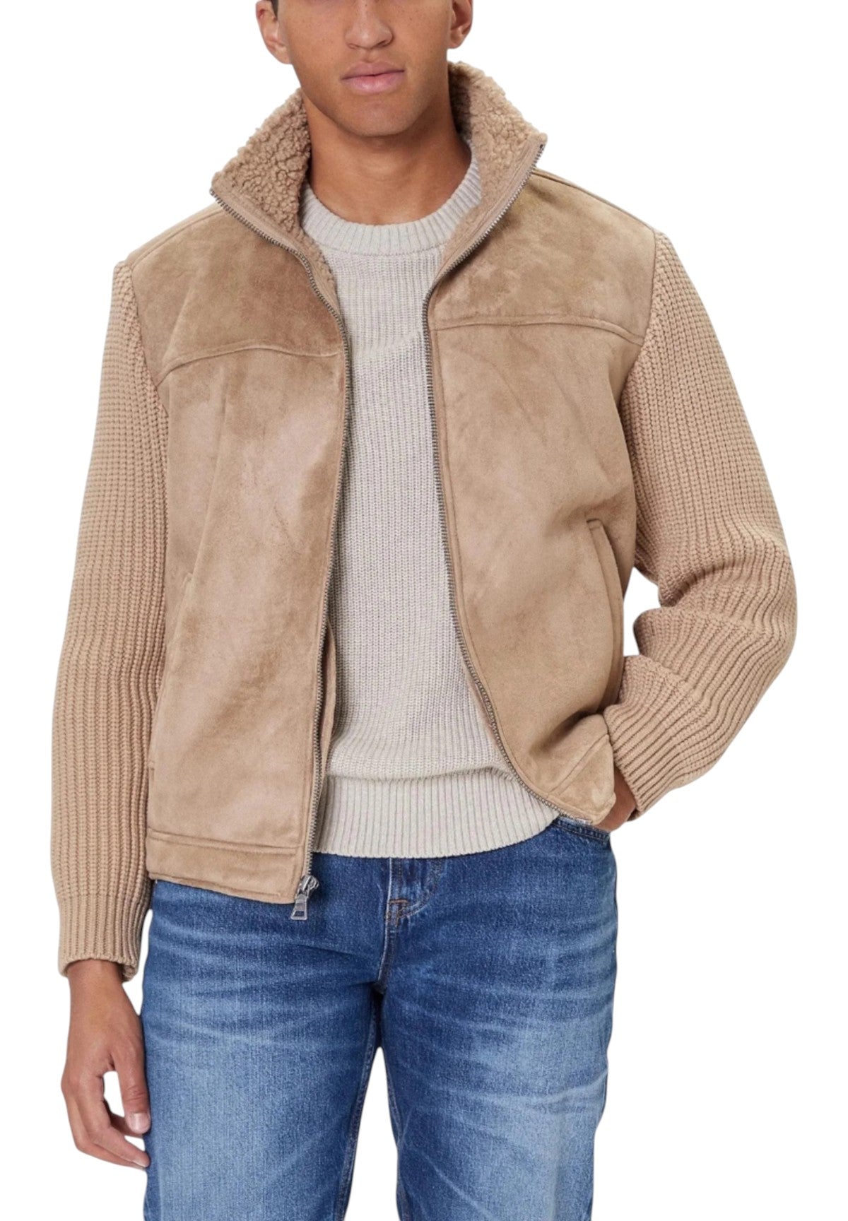 Giacca Suede Mix River M5BR79 Desert Mud Multi