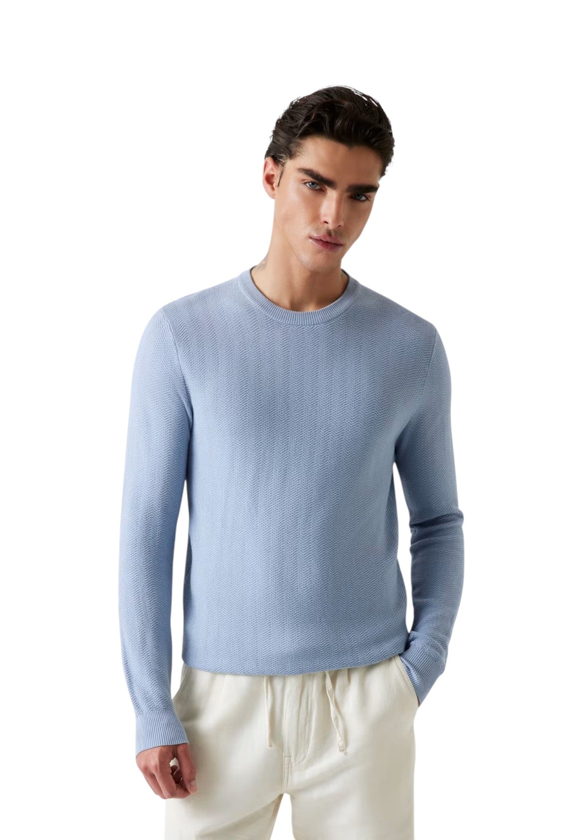 Maglione Girocollo Harding M5YR01 Nimbus Blue