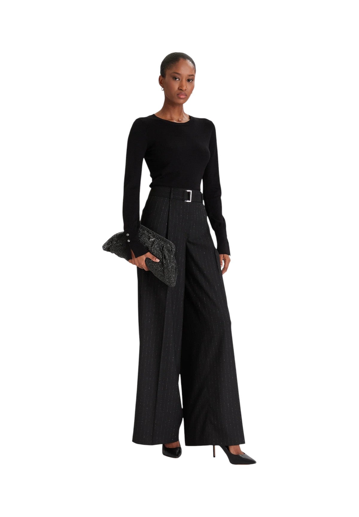 Maglione Girocollo Elinor W2YR30 Jet Black A996