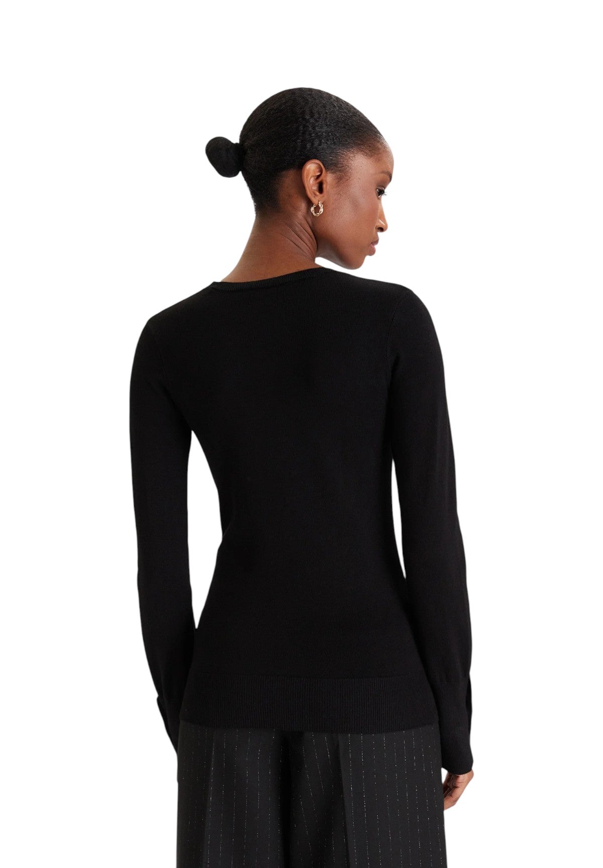 Maglione Girocollo Elinor W2YR30 Jet Black A996